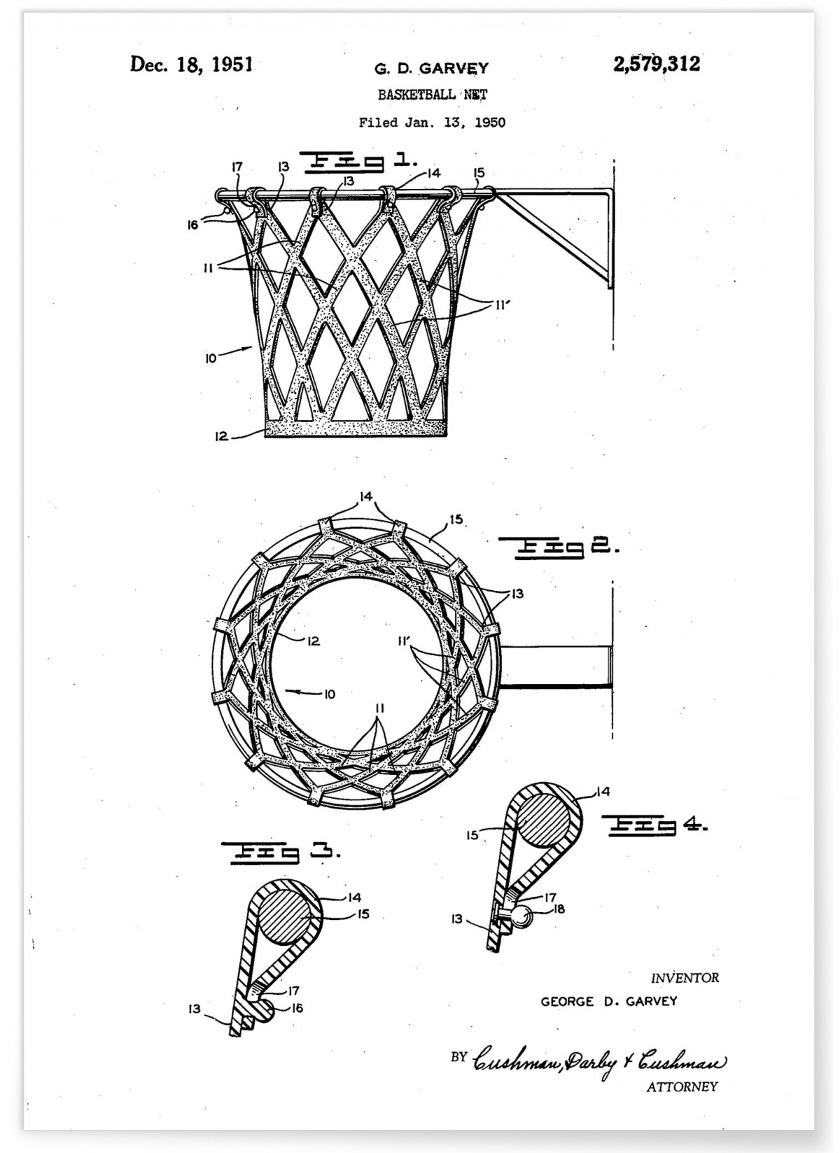Affiche "Brevet Panier de Basket"