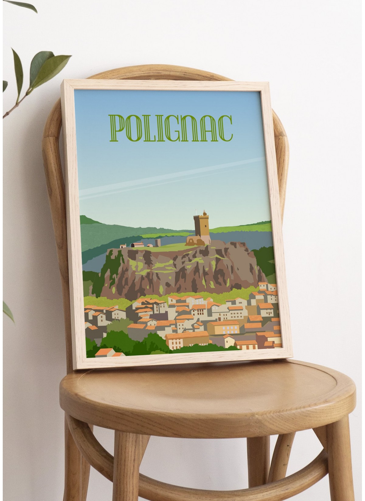 Affiche ville de Polignac