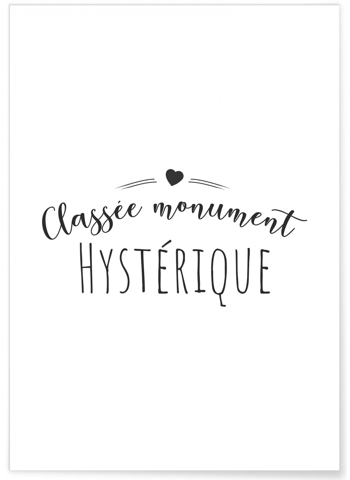 Affiche "Monument hystérique"