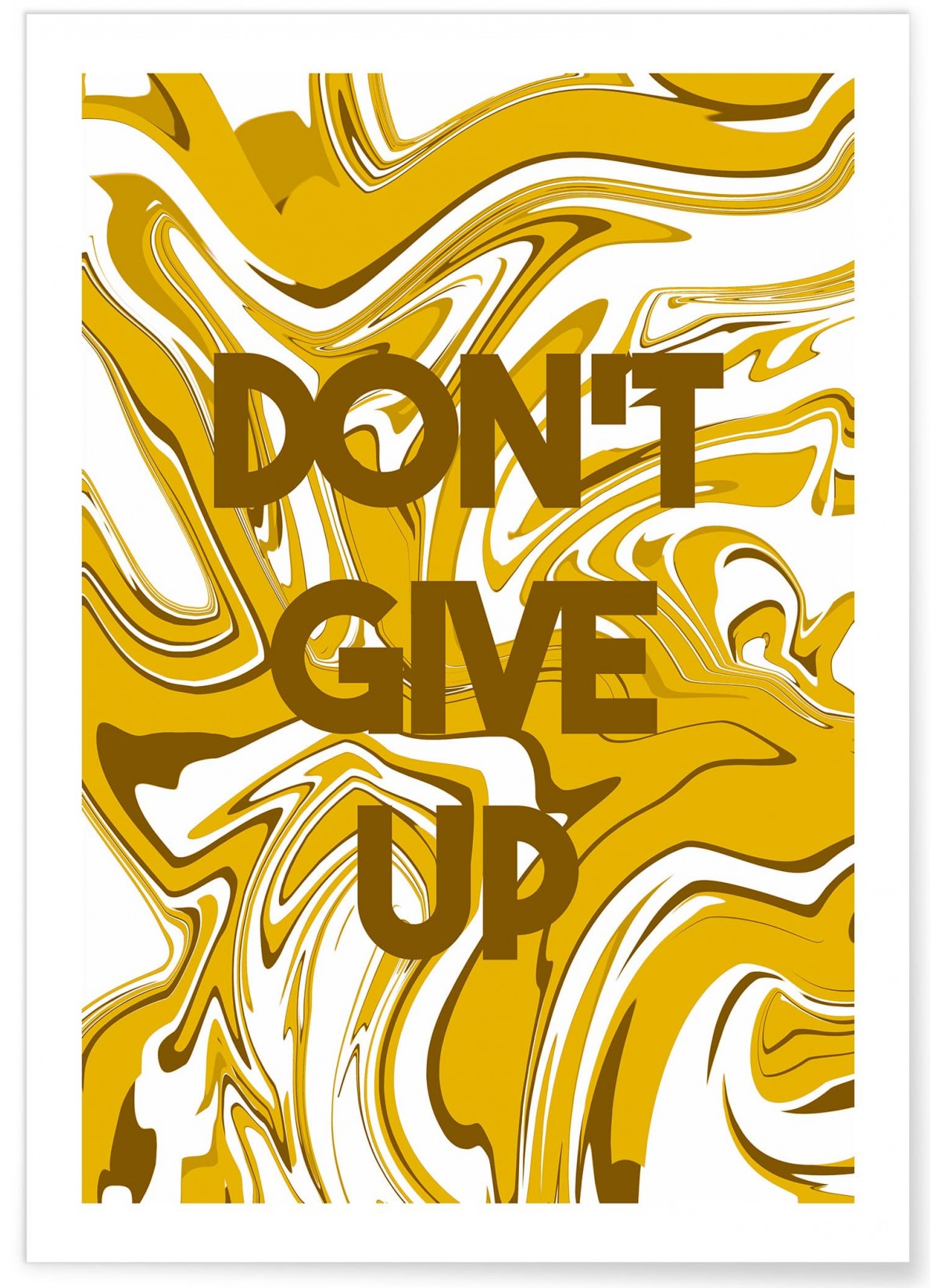 Affiche "Don't give up"