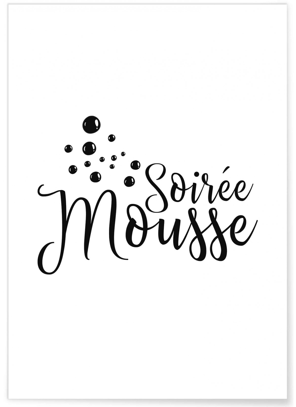 Affiche "Soirée Mousse"