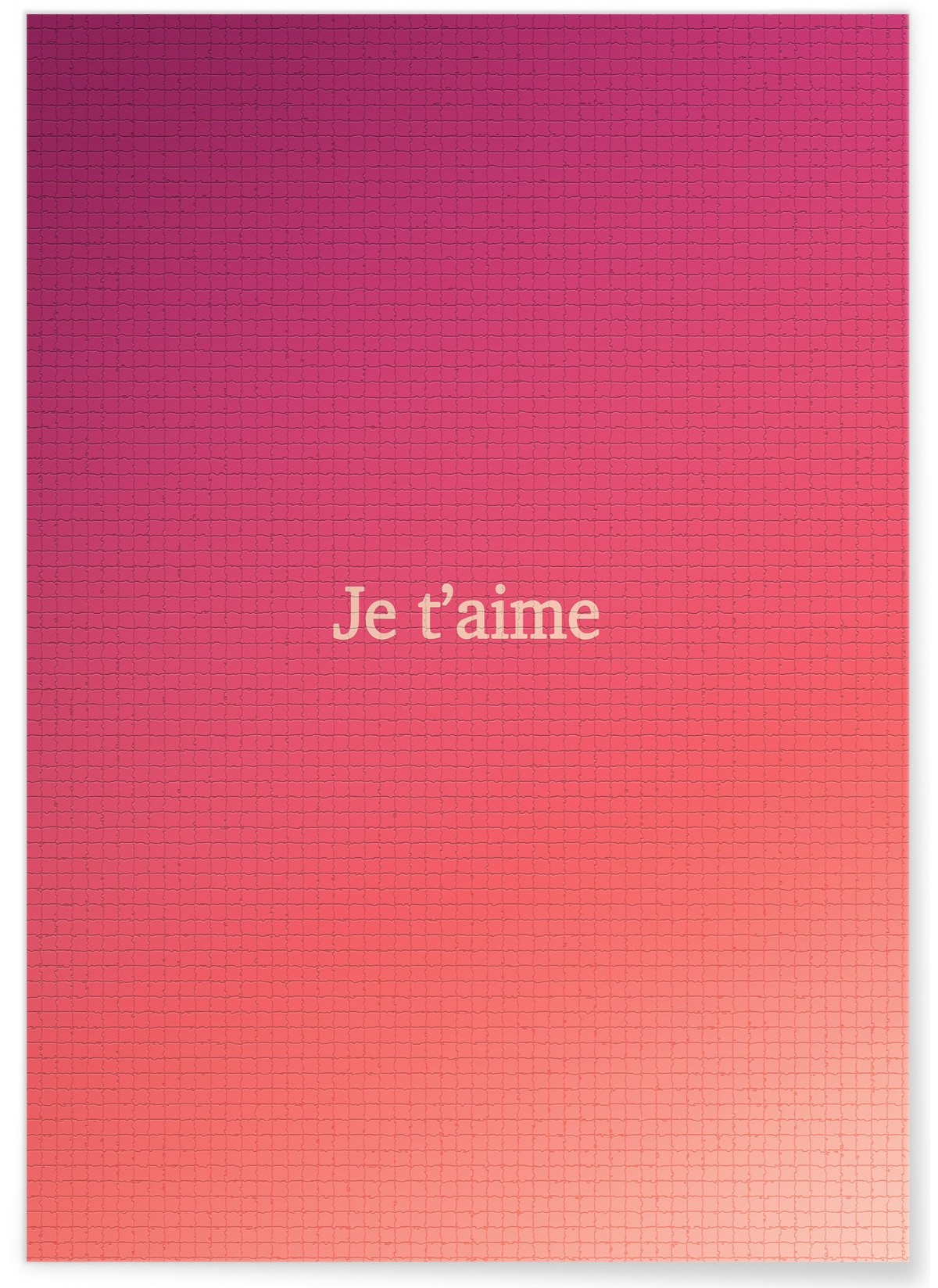 Affiche "Amour puzzle"