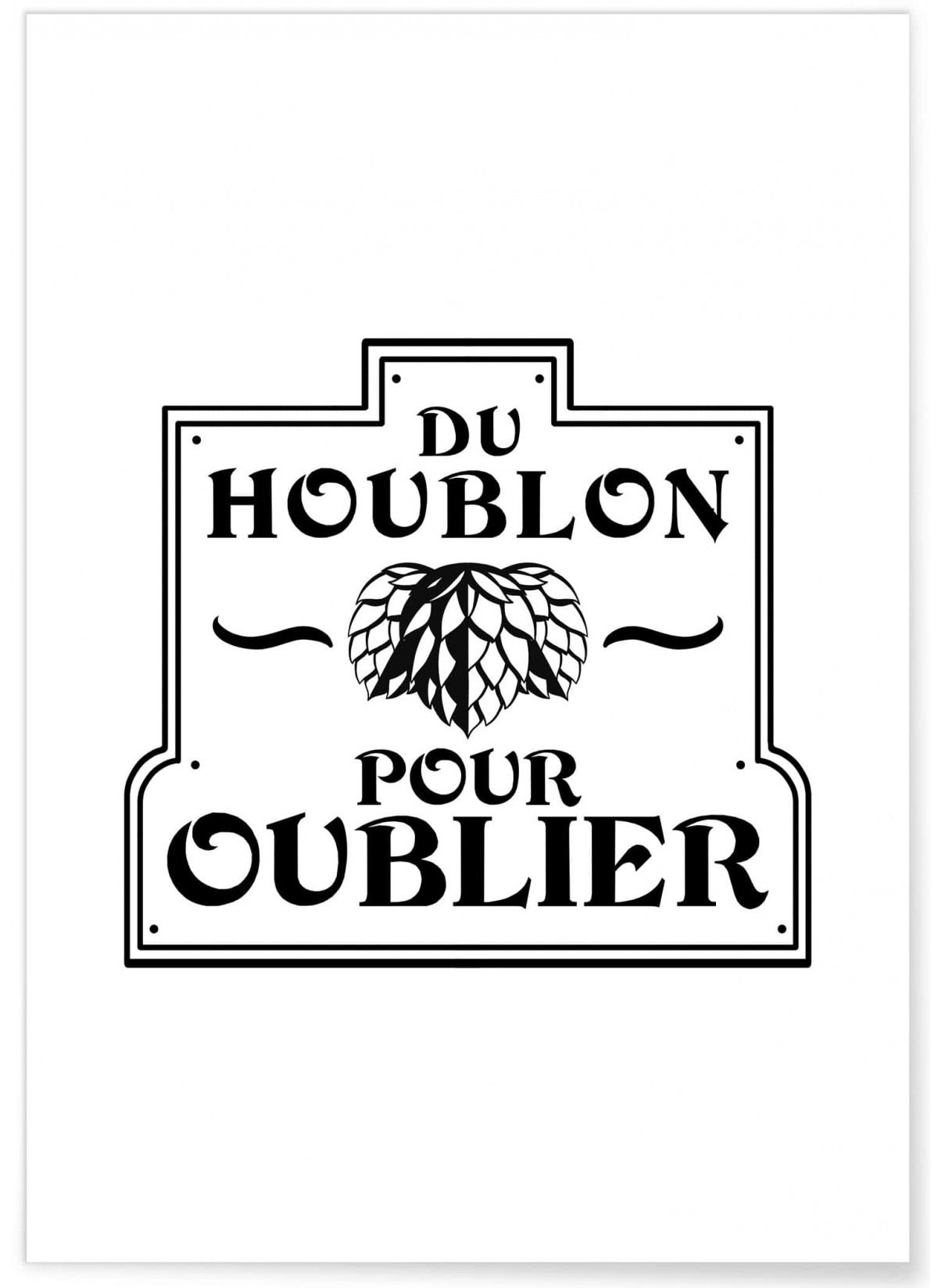 Affiche "Houblon"