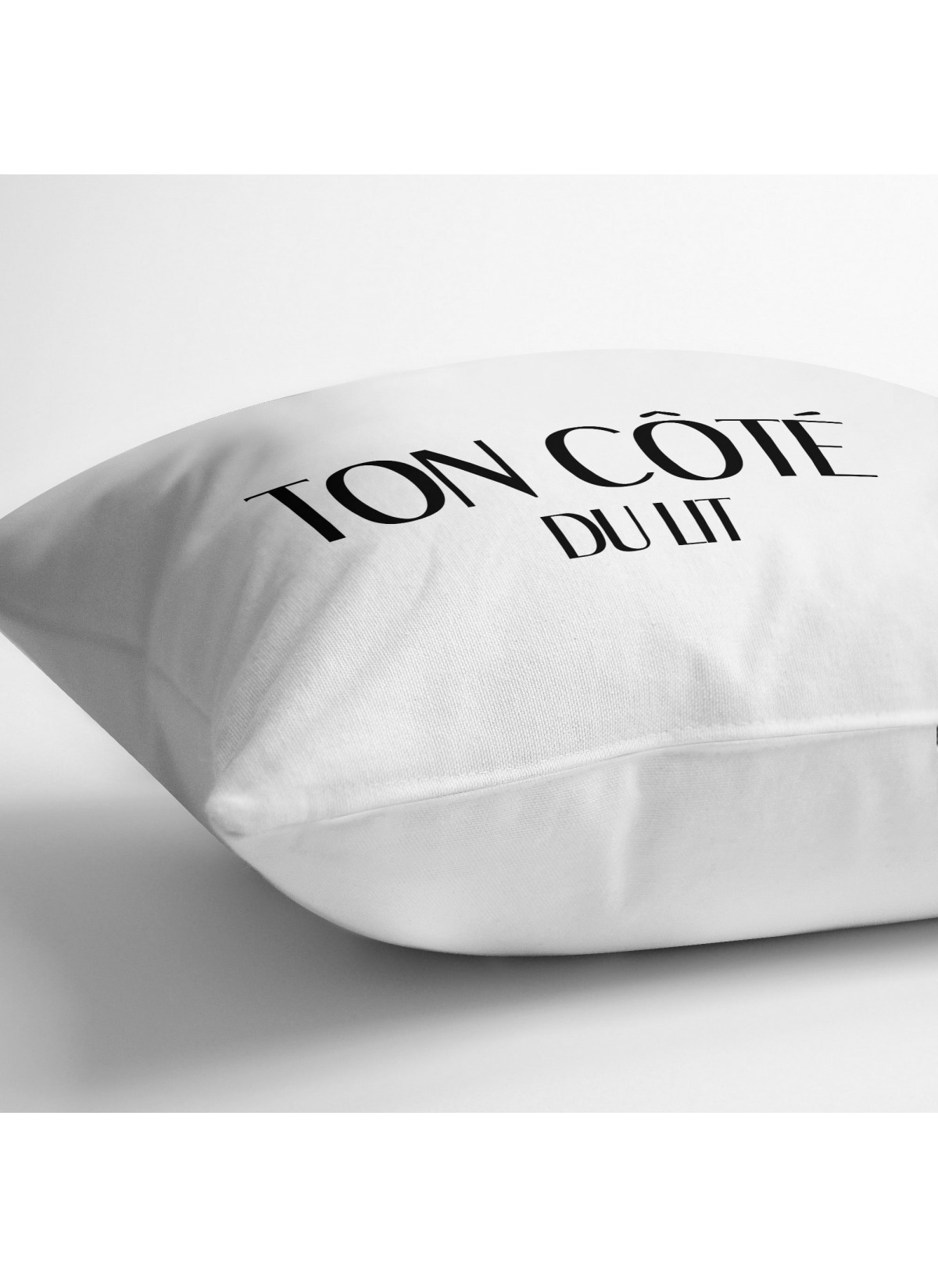 Coussin "Ton côté du lit"