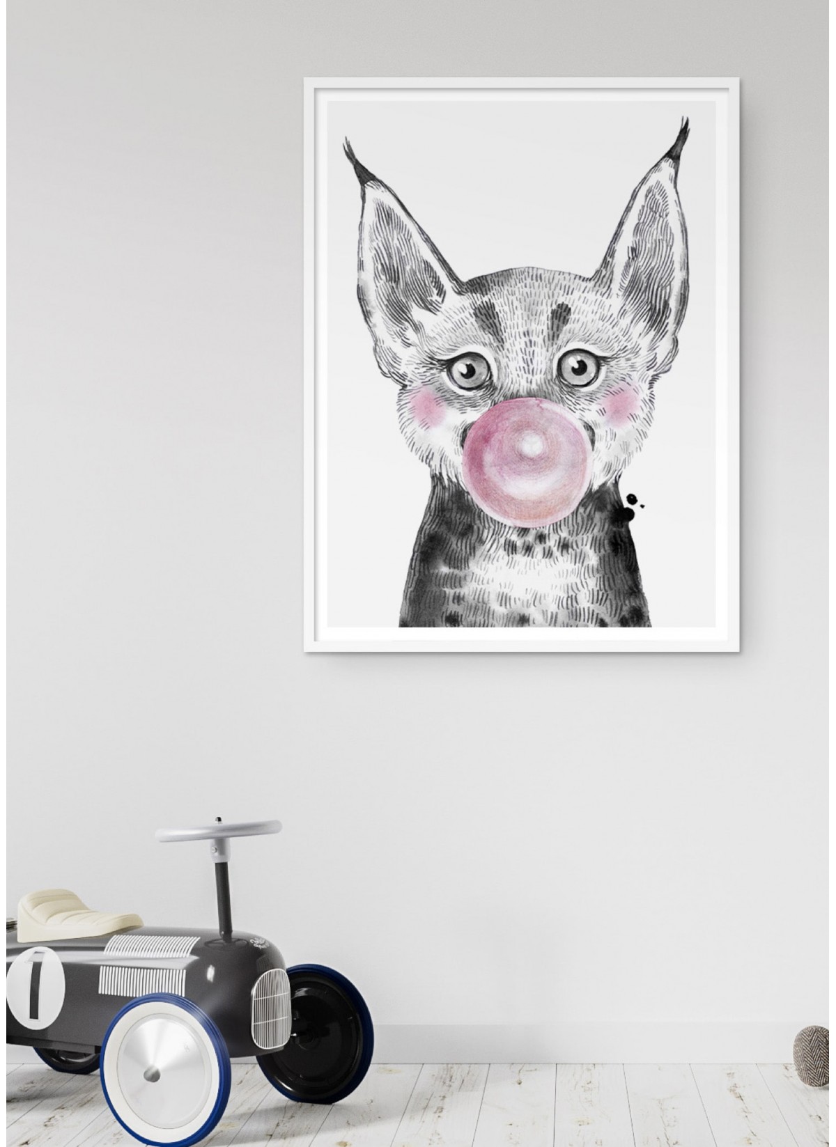 Affiche "Bulle de Lynx Rose"