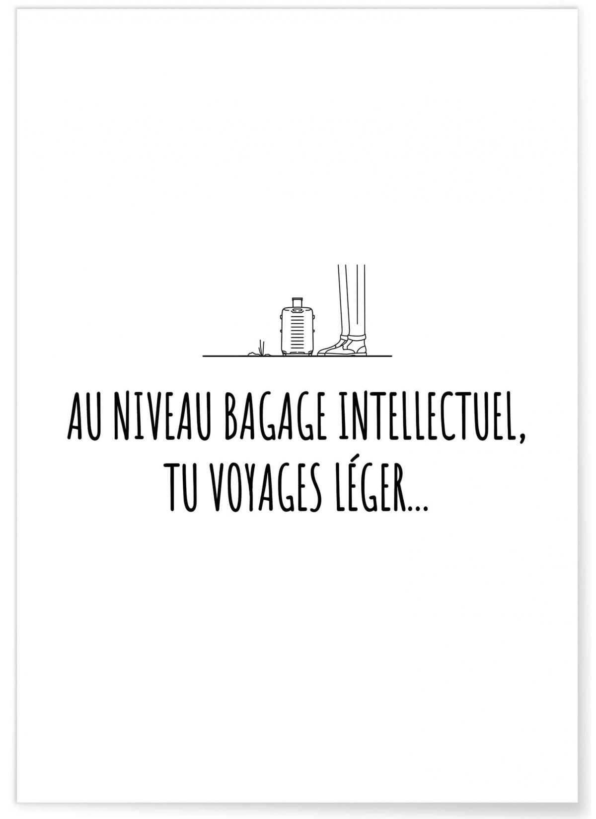 Affiche "Bagage intellectuel"