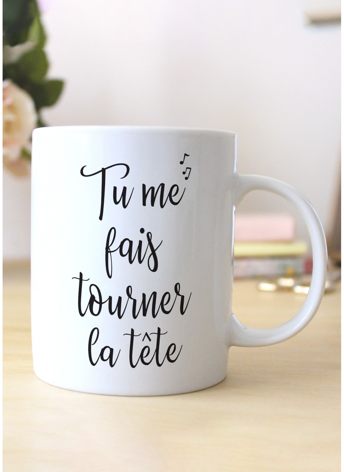 Mug "Tu me fais tourner la tête"