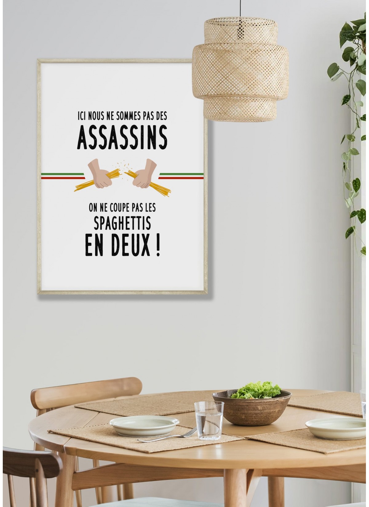 Affiche "Spaghettis"