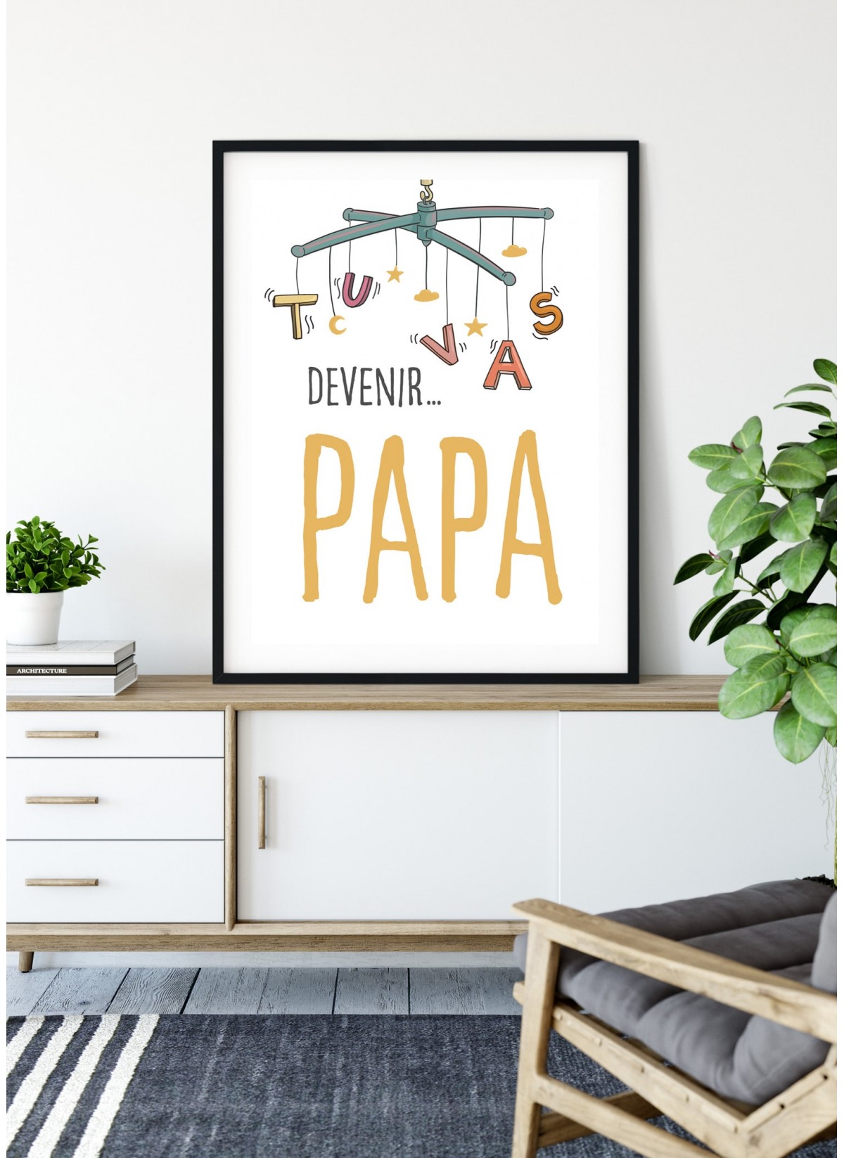 Affiche "Tu vas devenir PAPA"