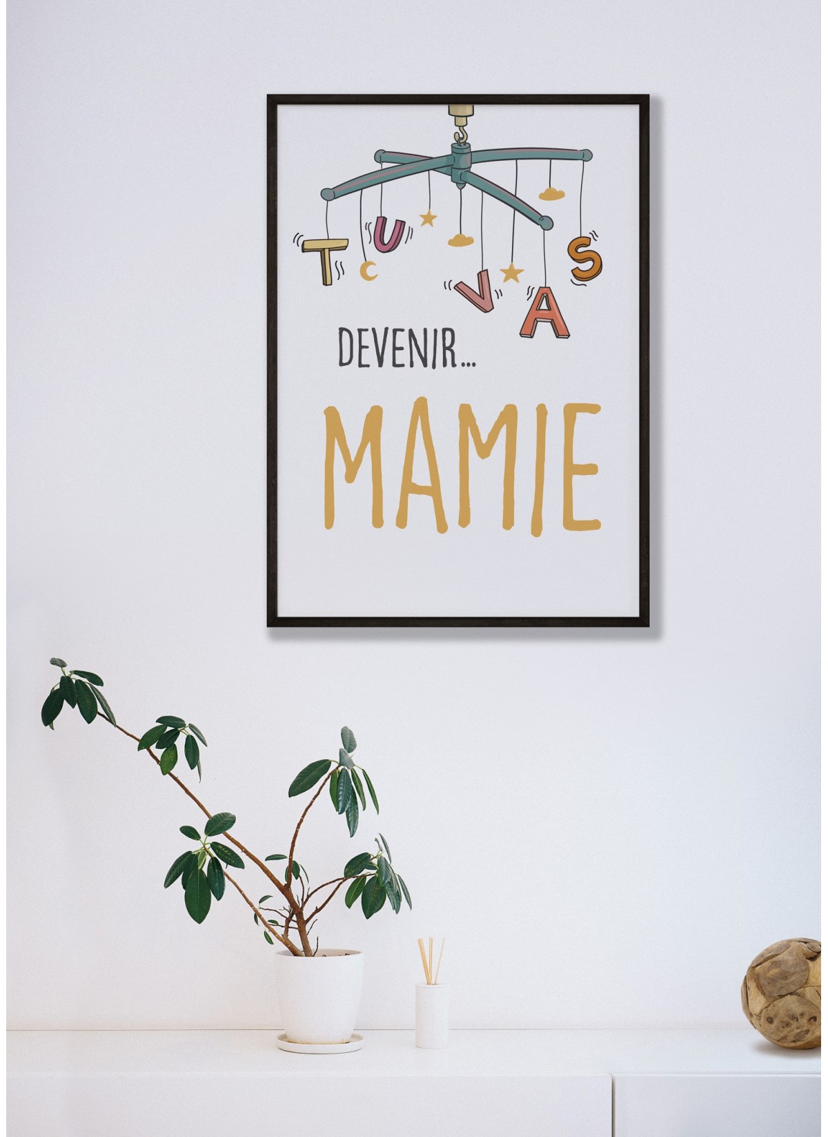Affiche "Tu vas devenir MAMIE"
