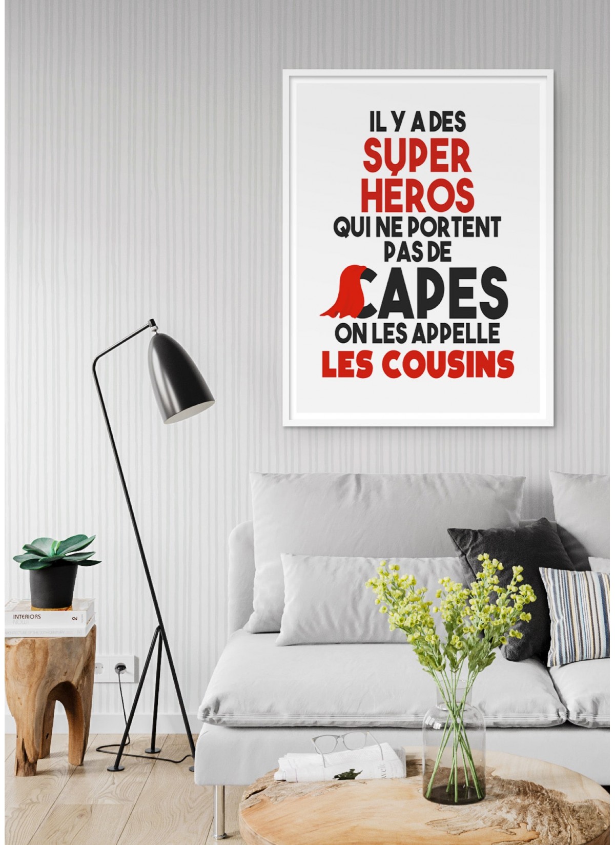 Affiche "Cousins Super Héros"