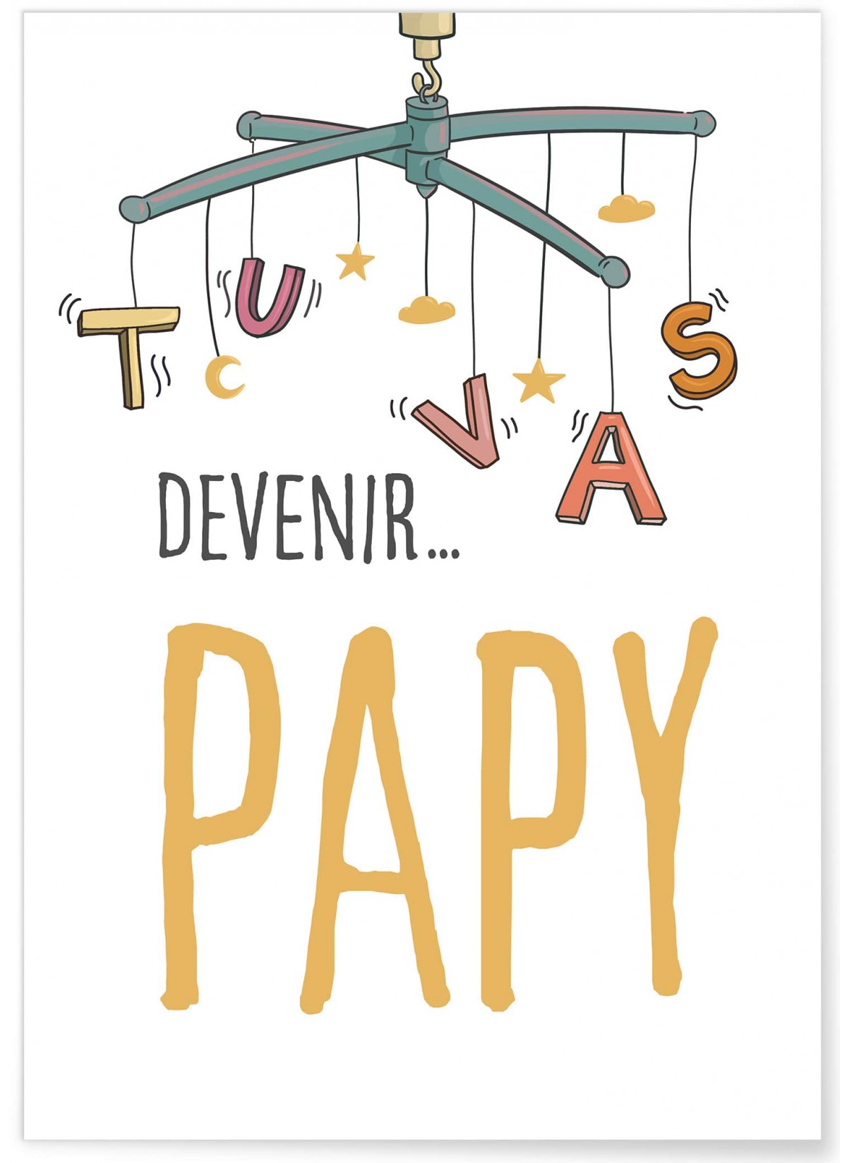 Affiche "Tu vas devenir PAPY"