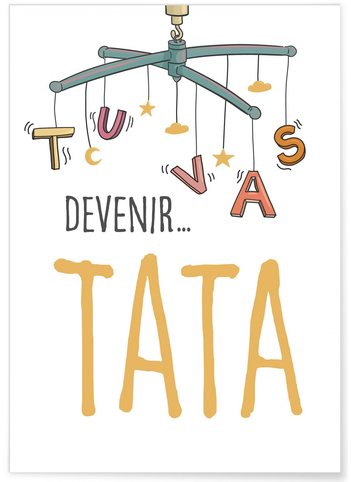 Affiche "Tu vas devenir TATA"