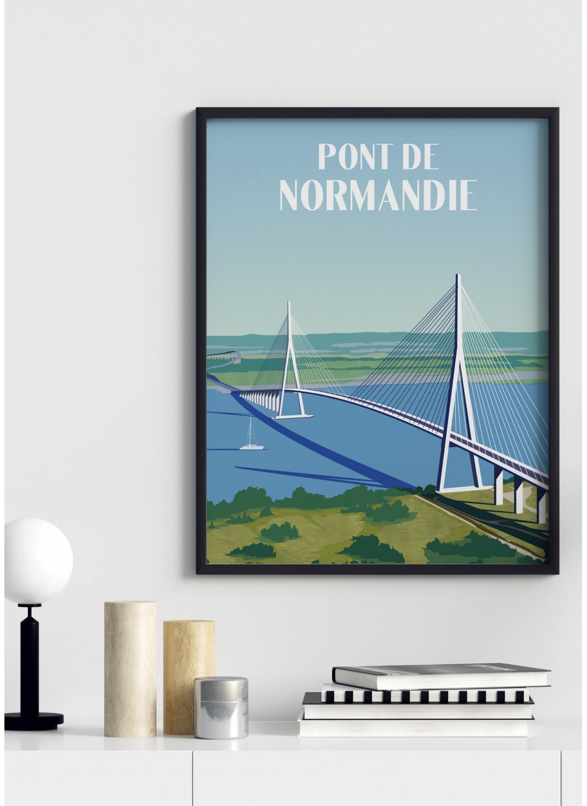 Affiche "Pont de Normandie"
