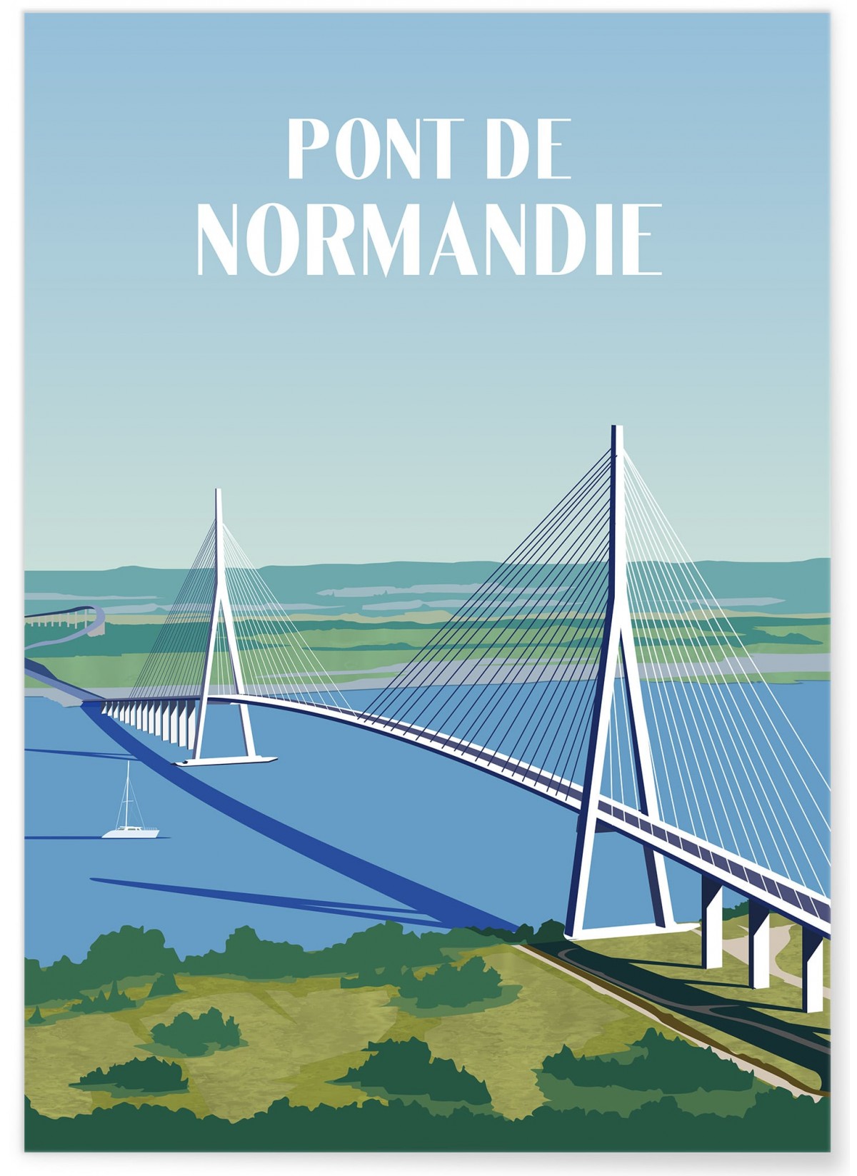 Affiche "Pont de Normandie"