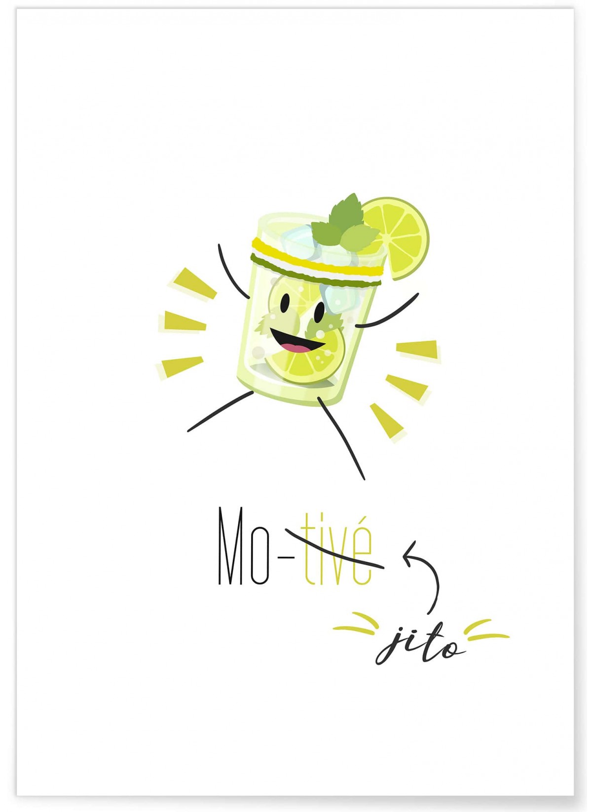 Affiche "Mojito-Motivé"