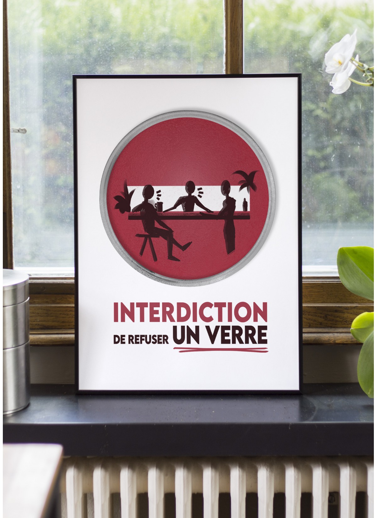 Affiche "Interdiction de refuser un verre"