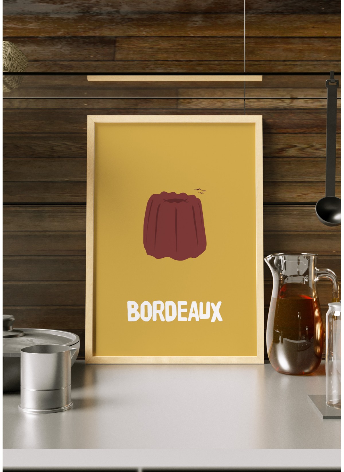 Affiche Minimaliste Bordeaux