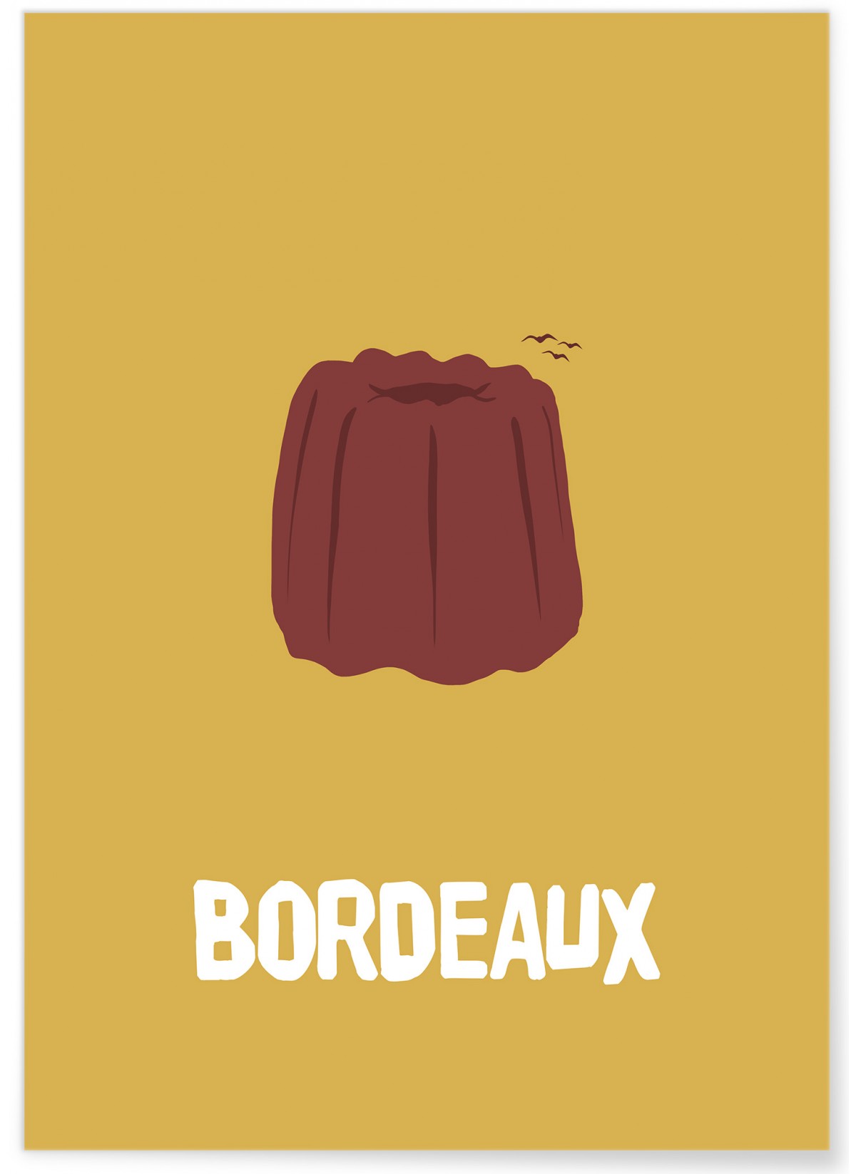 Affiche Minimaliste Bordeaux