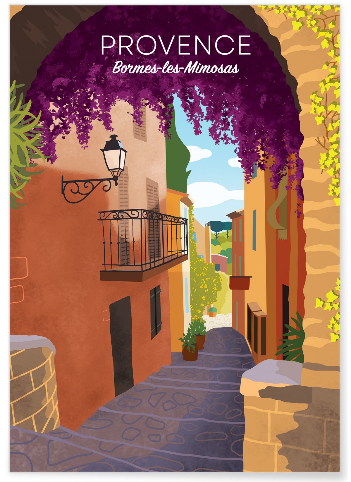 Affiche Bormes-les-Mimosas