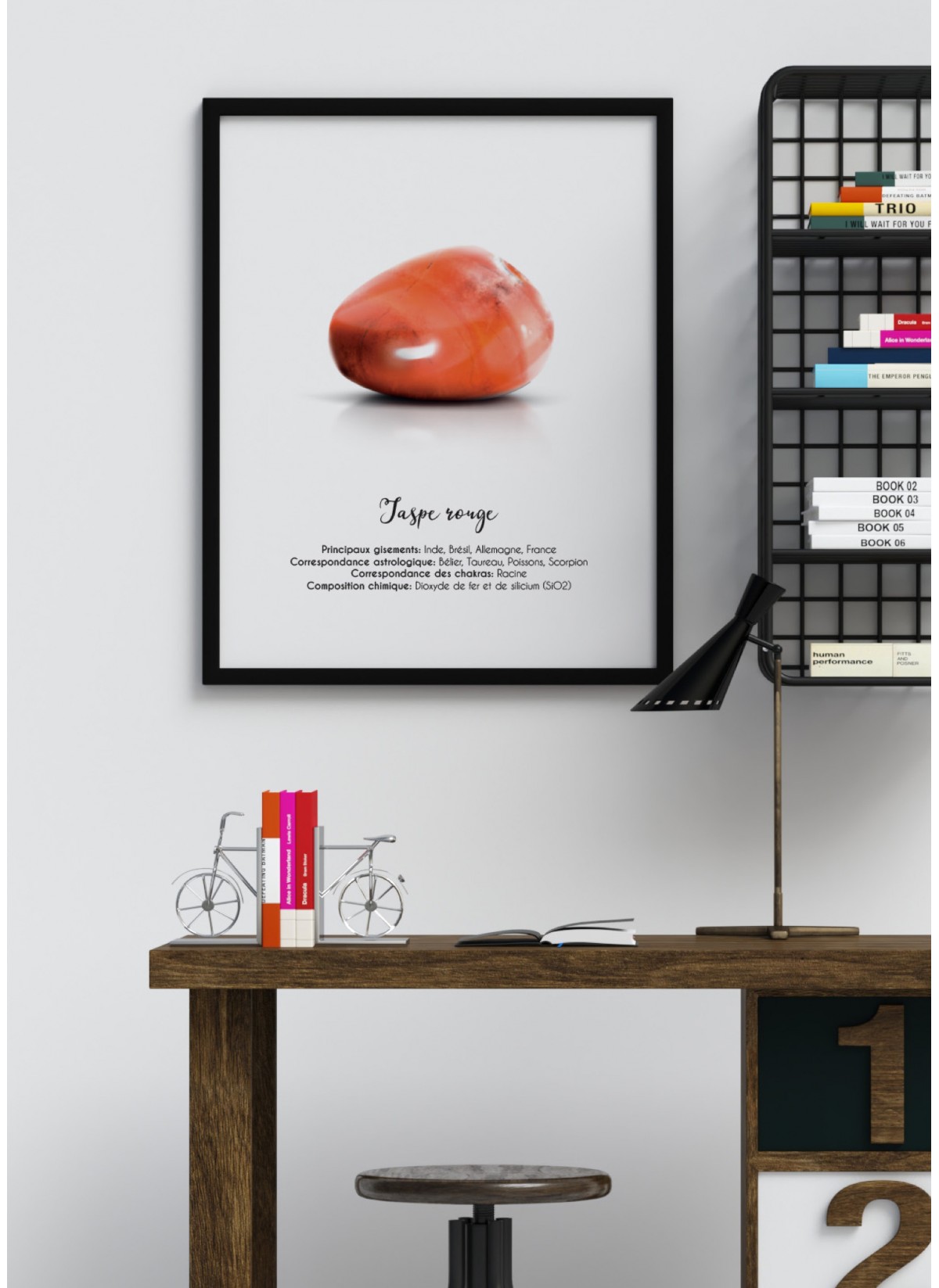 Affiche Jaspe rouge