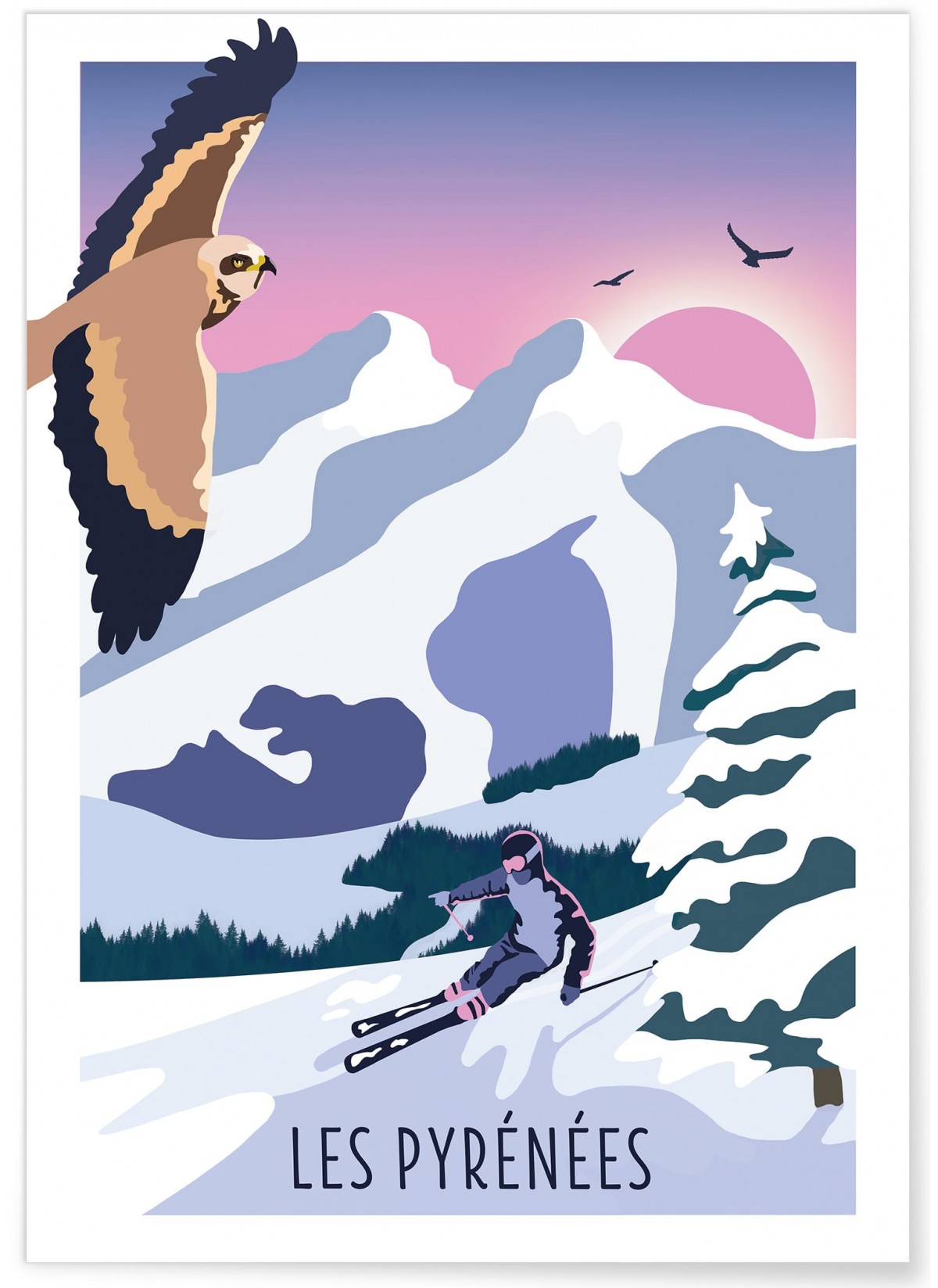 Affiche Les Pyrénées