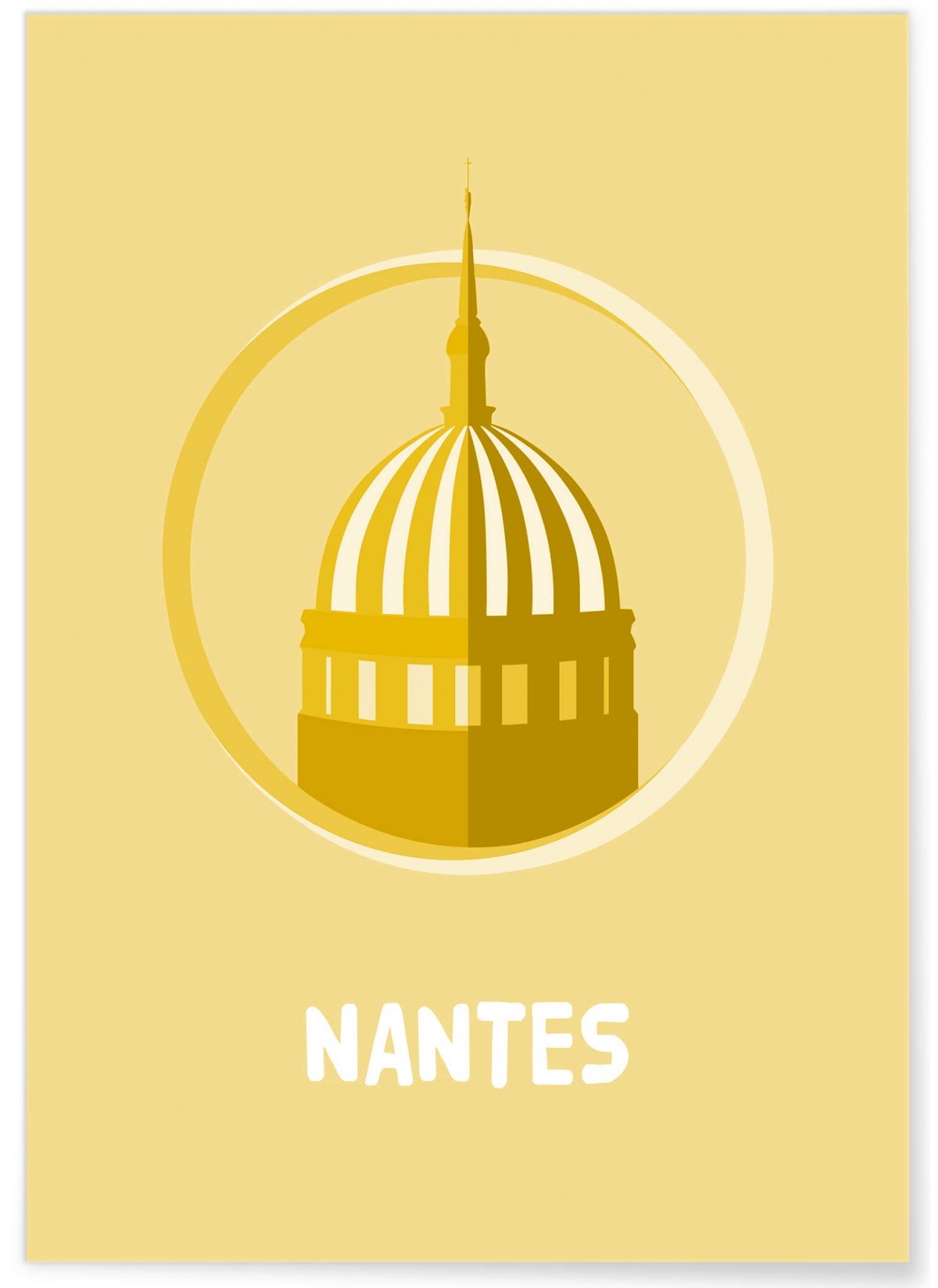 Affiche Minimaliste Nantes