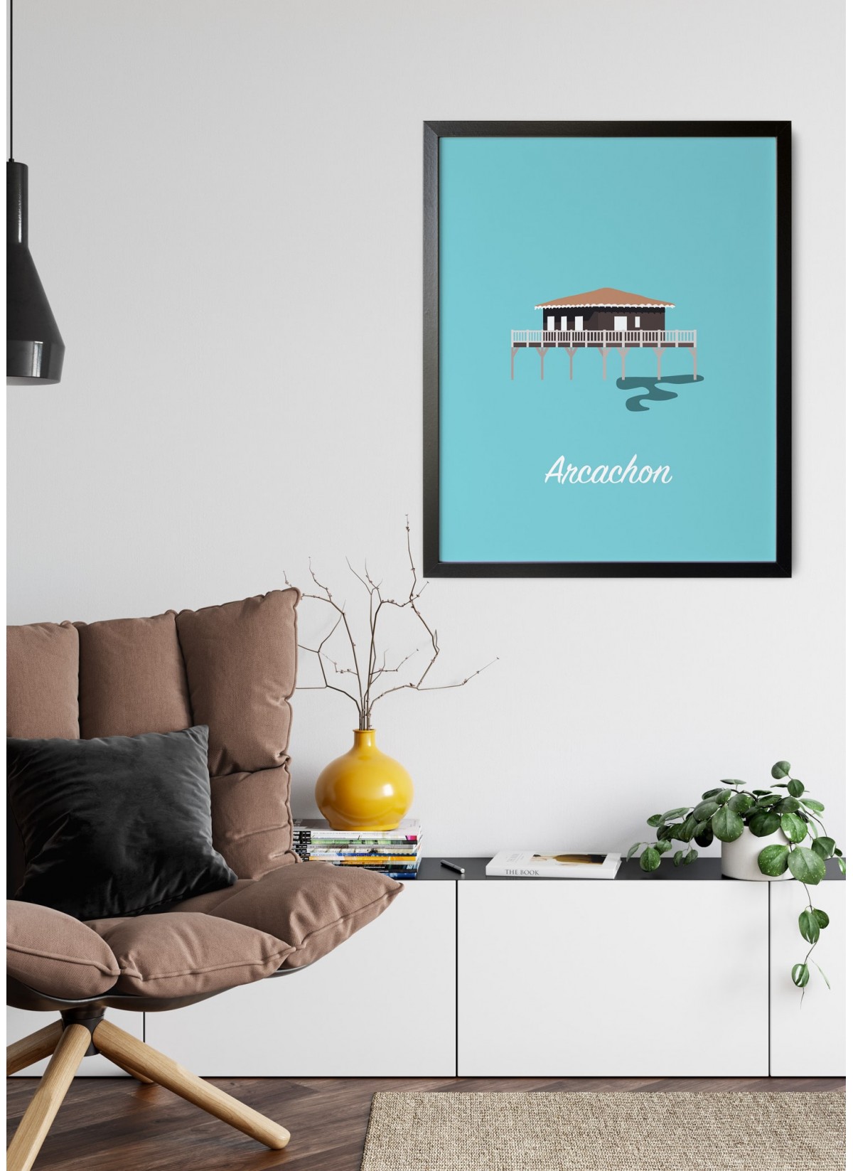 Affiche Minimaliste Arcachon