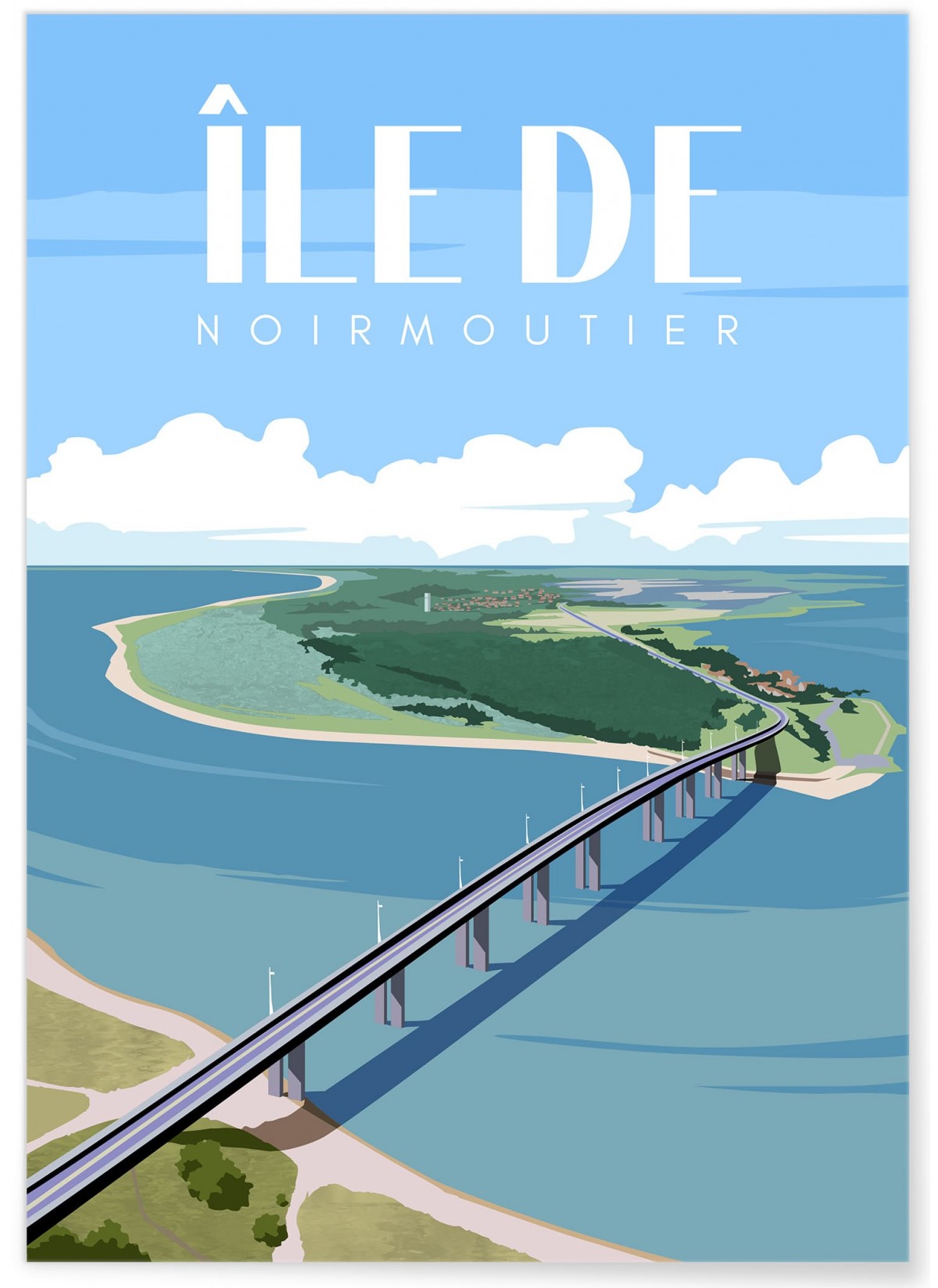 Affiche Île de Noirmoutier