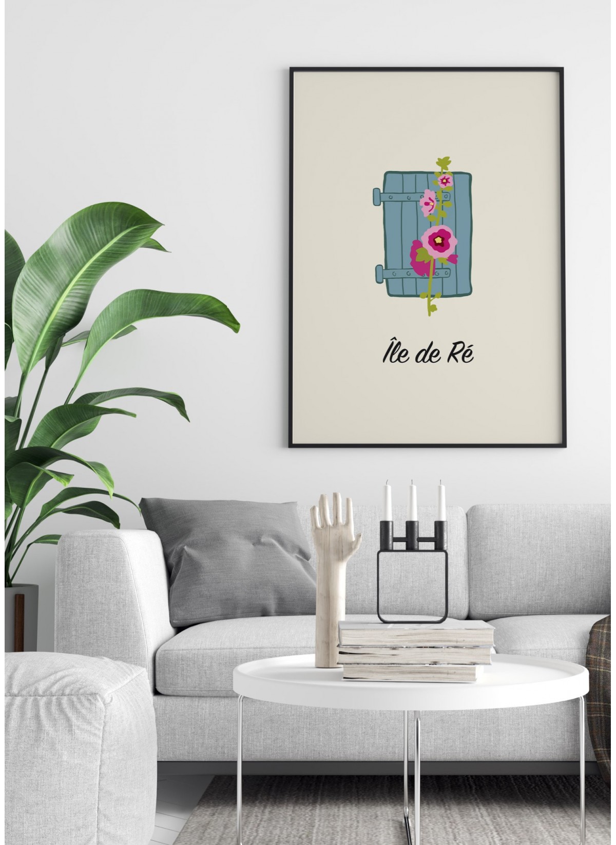 Affiche Minimaliste Île de Ré