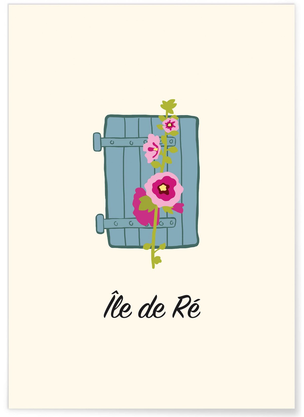 Affiche Minimaliste Île de Ré