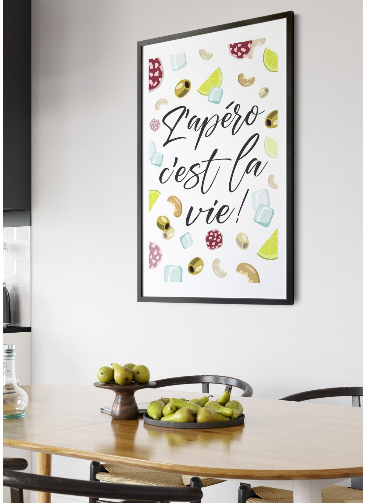 Affiche "L'apéro c'est la vie"