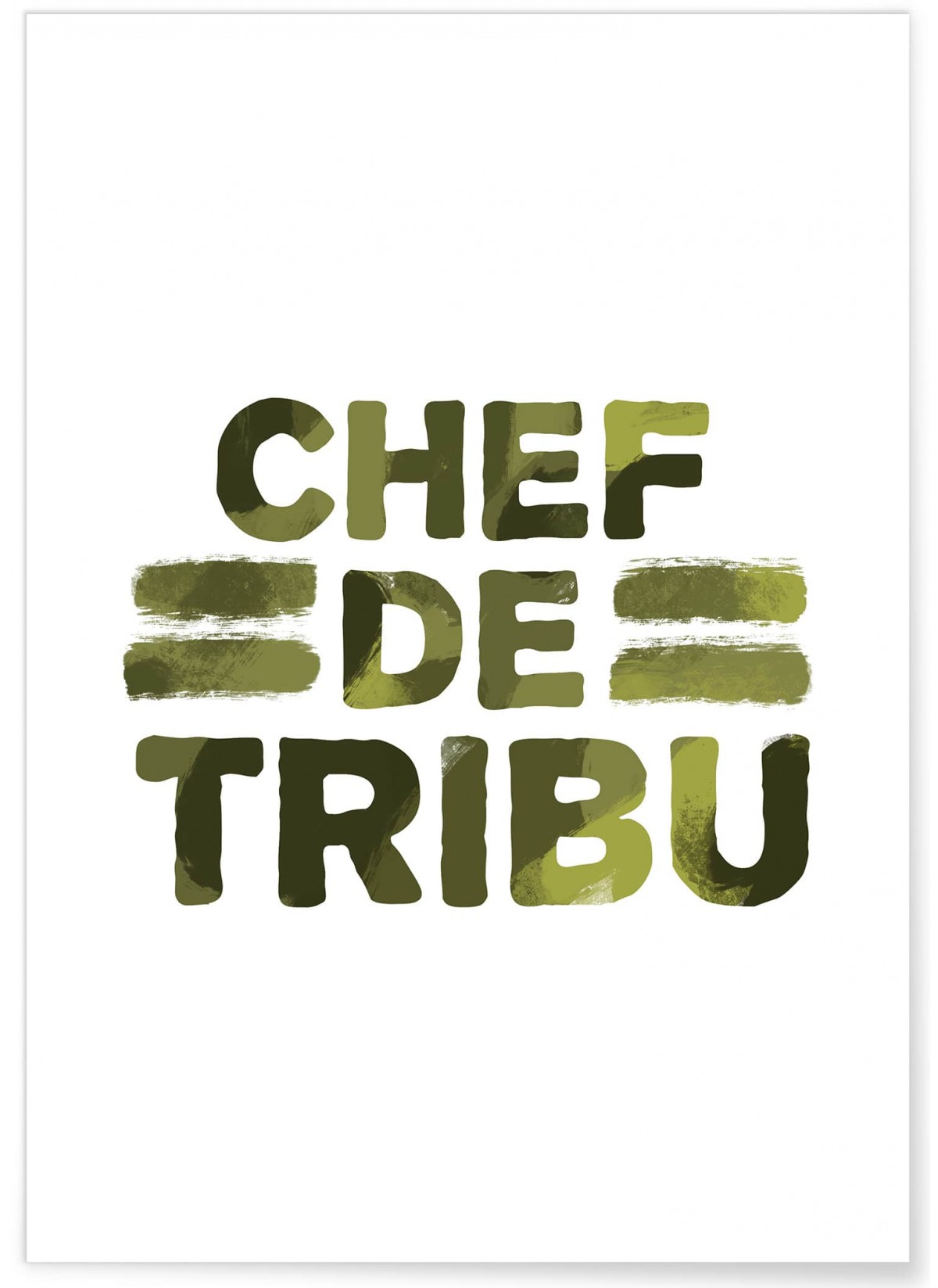 Affiche "Chef de tribu"