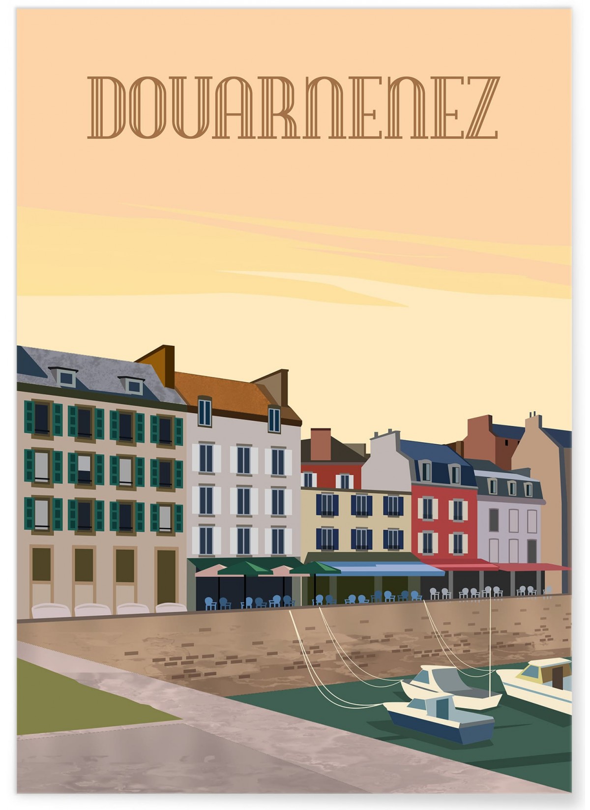 Affiche ville Douarnenez