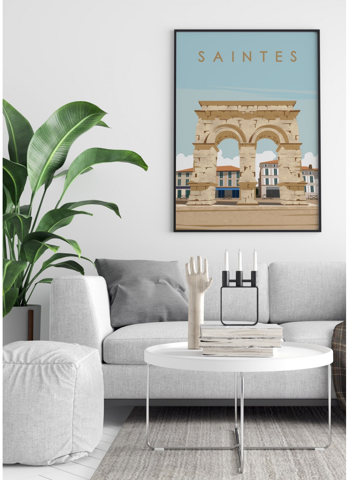 Affiche ville Saintes