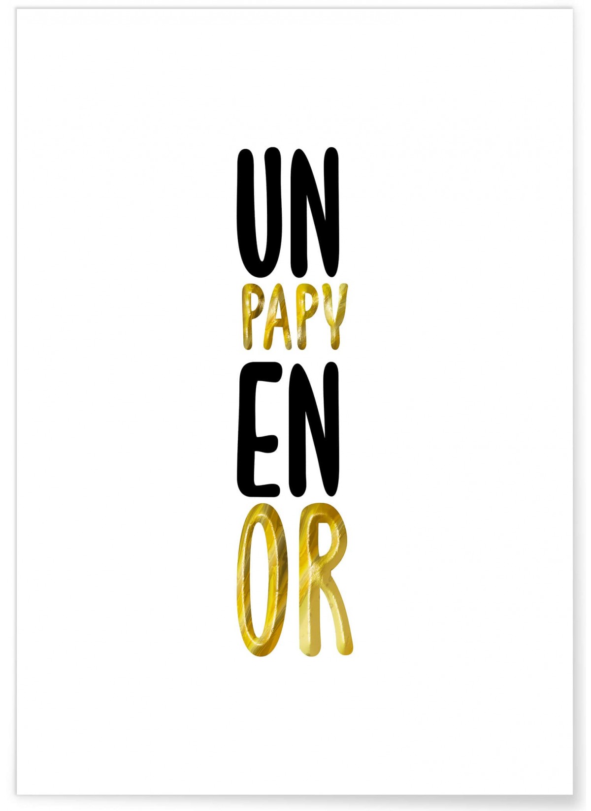 Affiche Papy en Or
