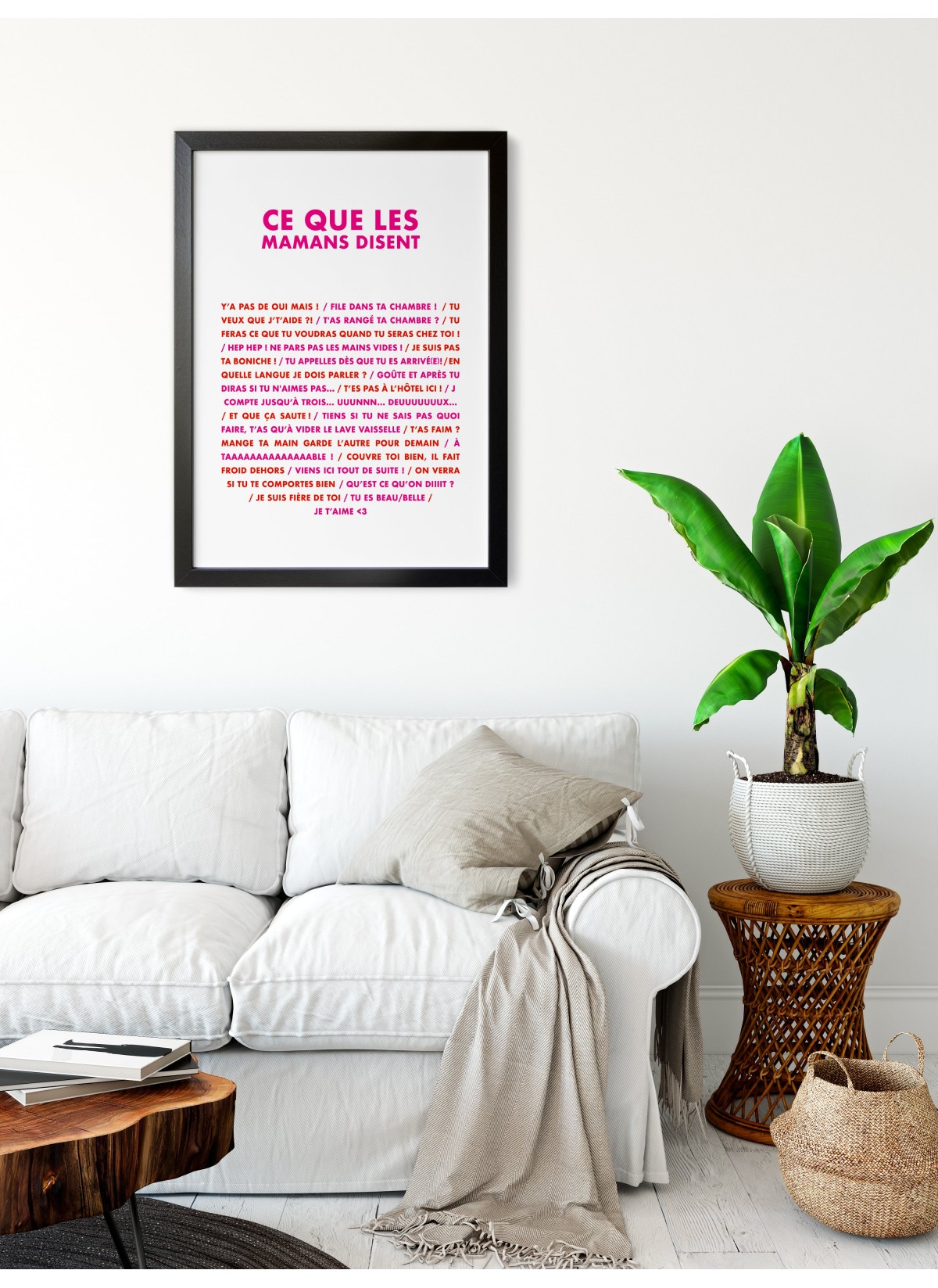 Affiche Ce que disent les mamans, un cadeau original | L’Afficherie