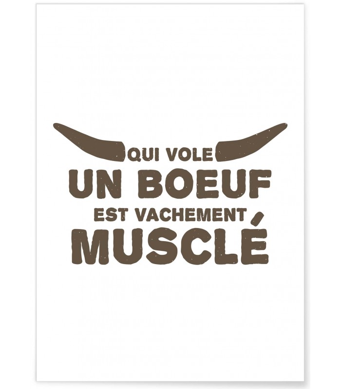 Affiche Qui vole un boeuf
