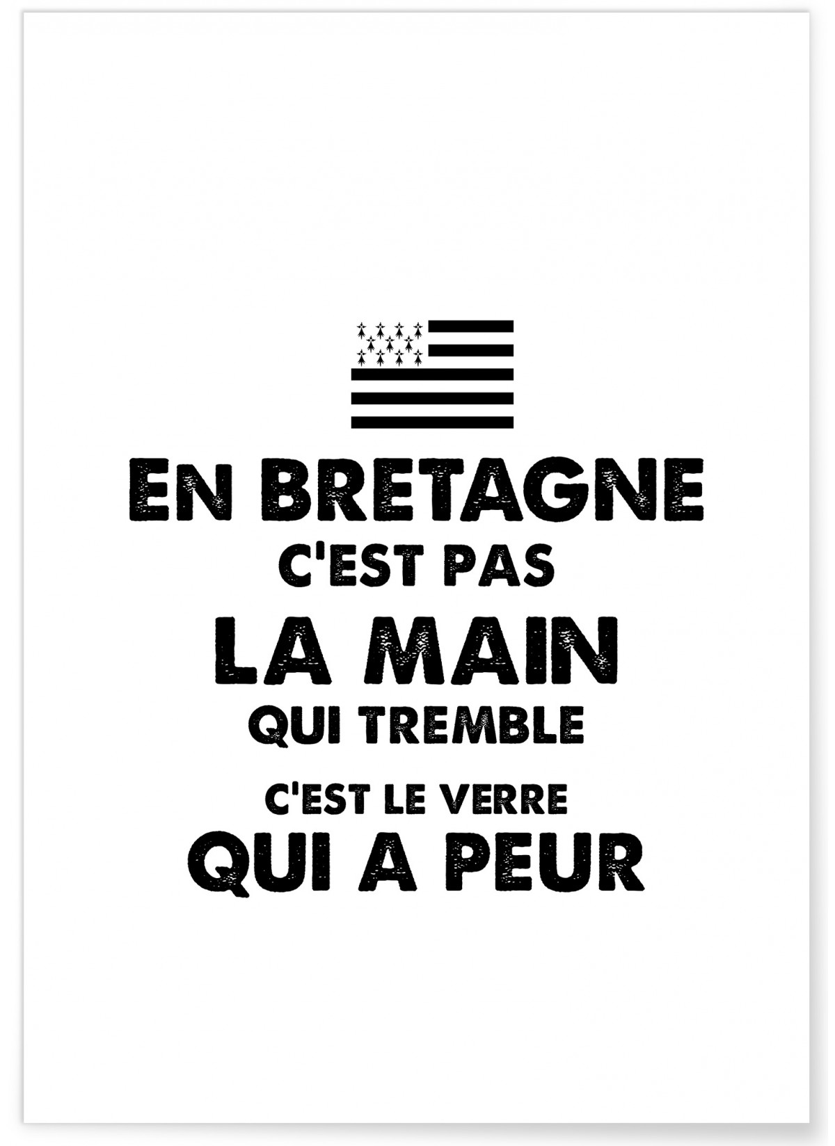 Affiche Peur du verre