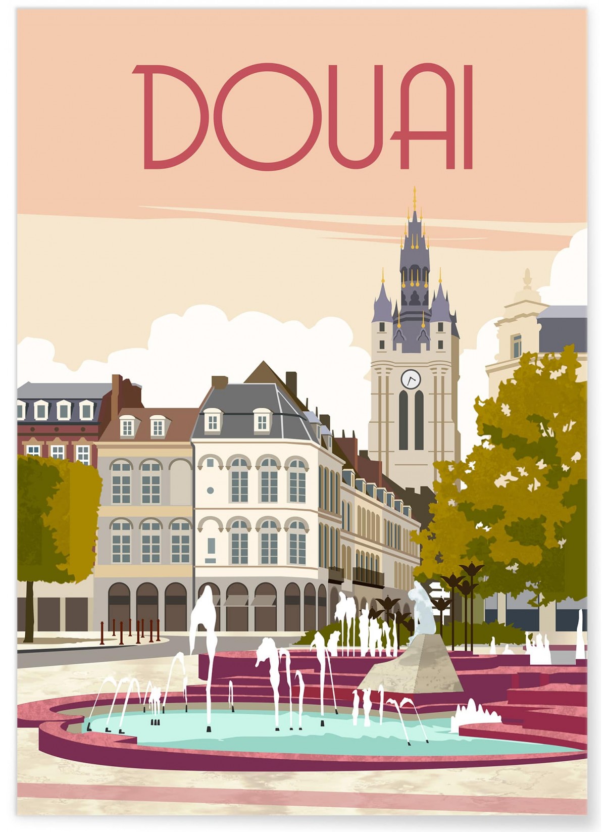 Affiche ville Douai