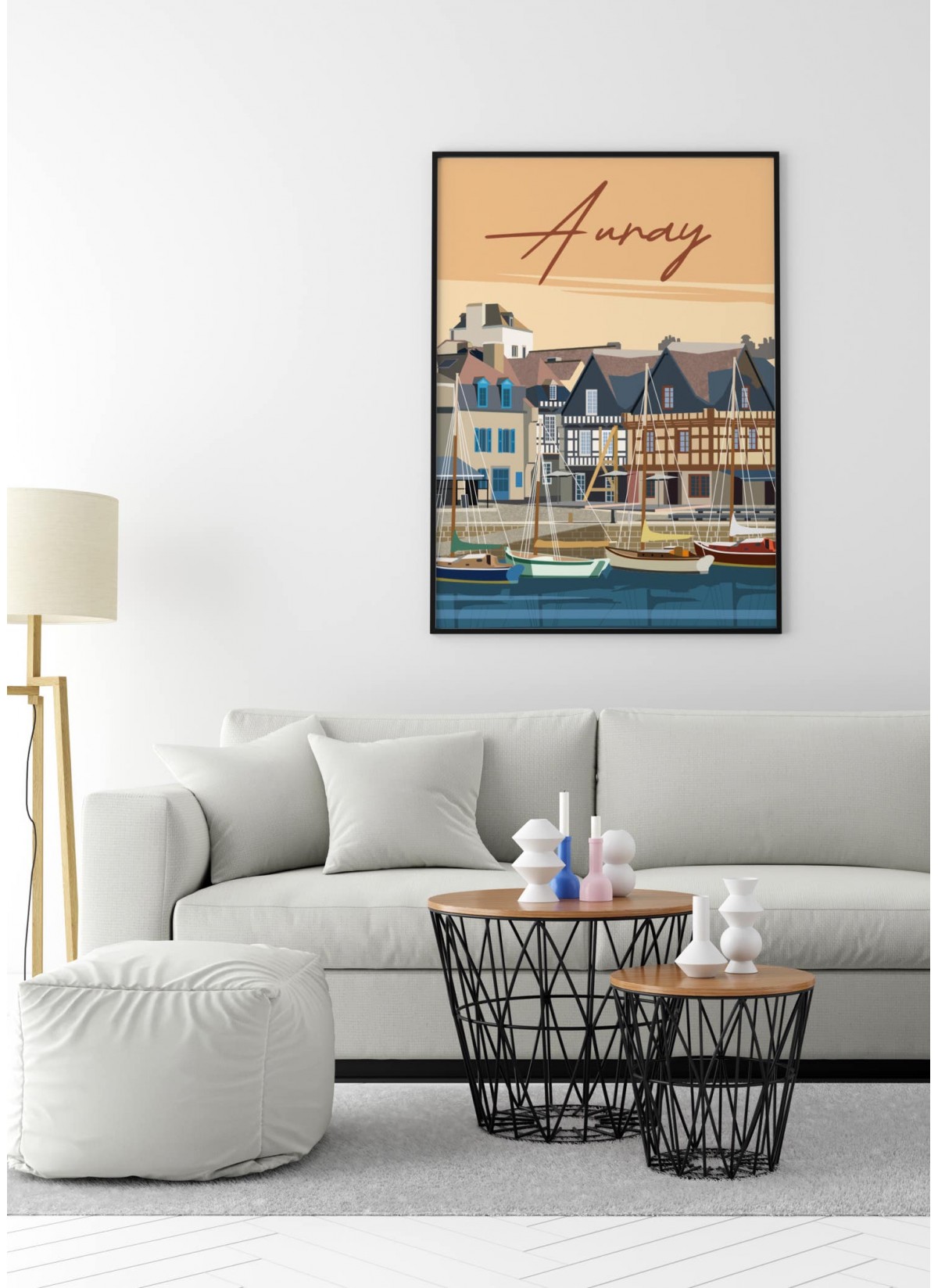 Affiche ville Auray