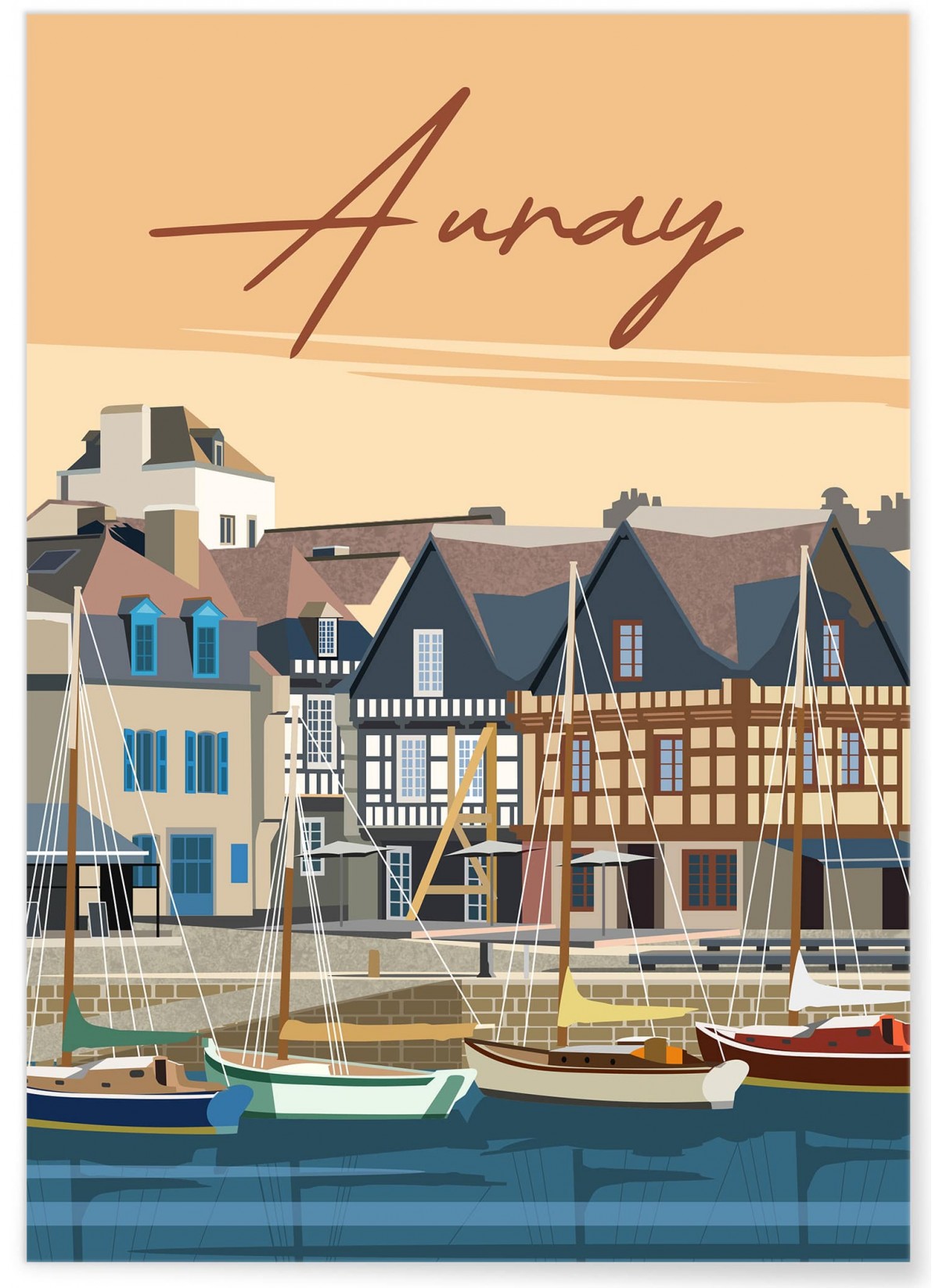 Affiche ville Auray