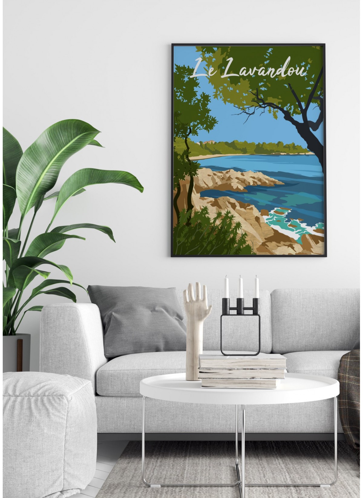 Affiche ville Le Lavandou