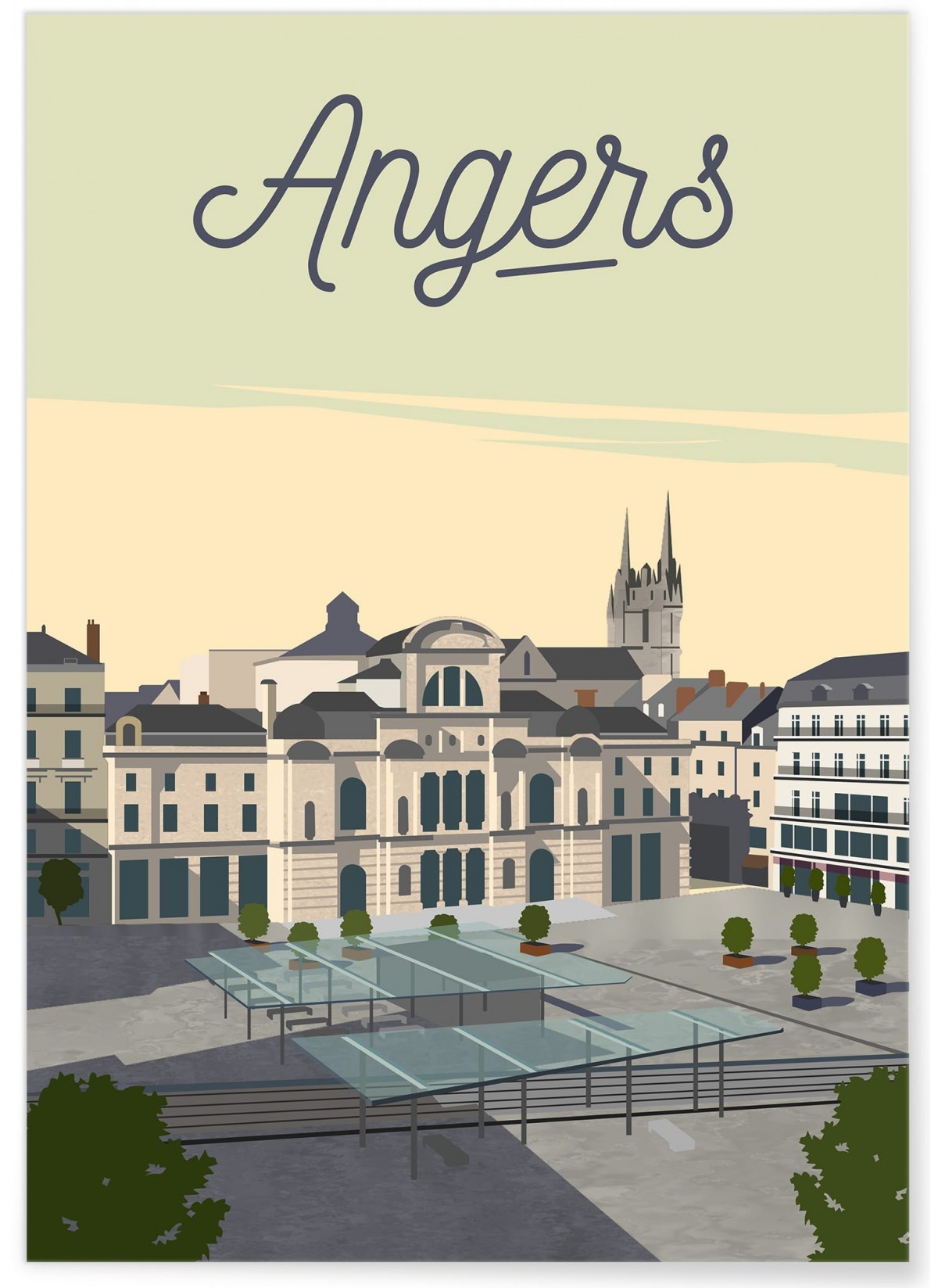 Affiche ville Angers 2