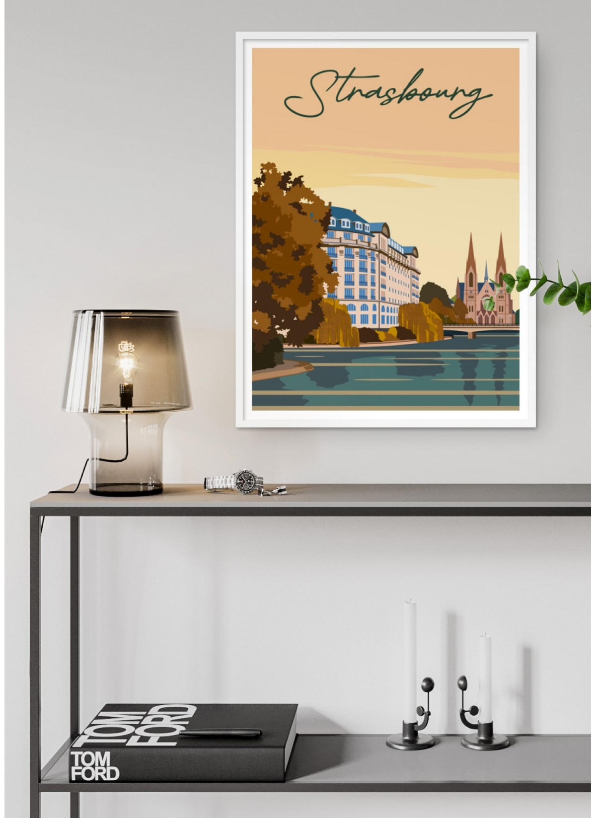 Affiche ville Strasbourg 2
