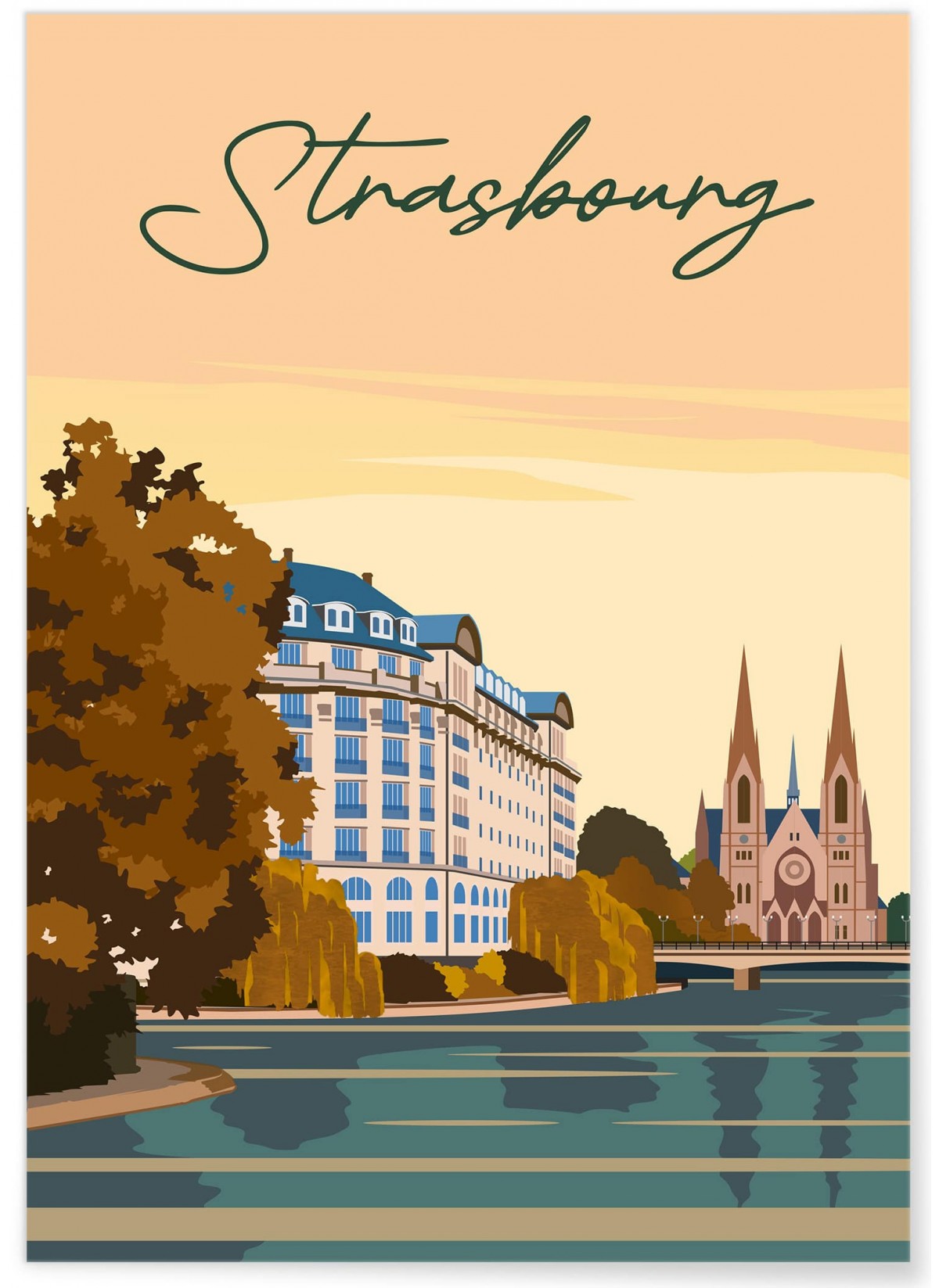 Affiche ville Strasbourg 2