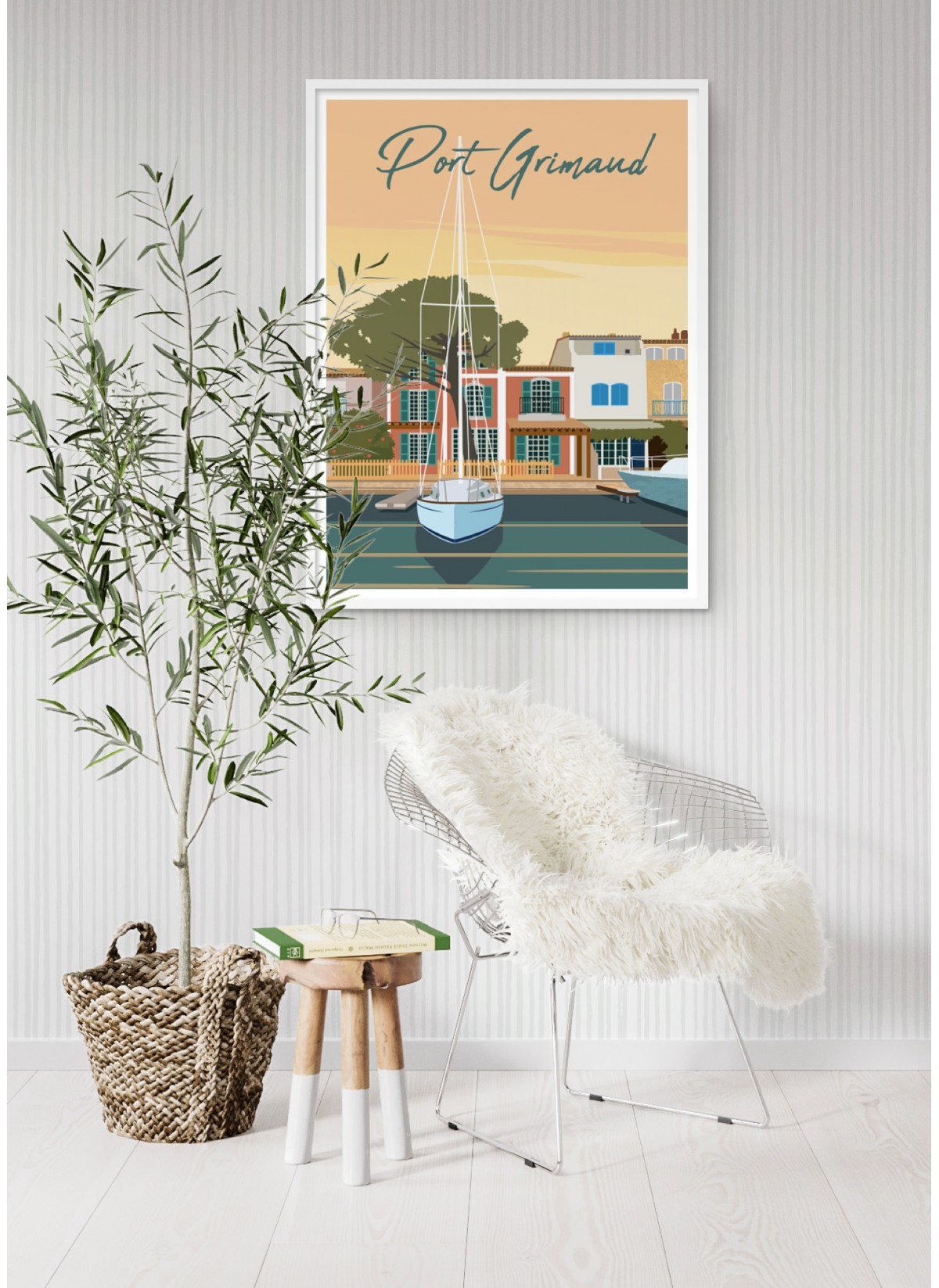 Affiche ville Port Grimaud