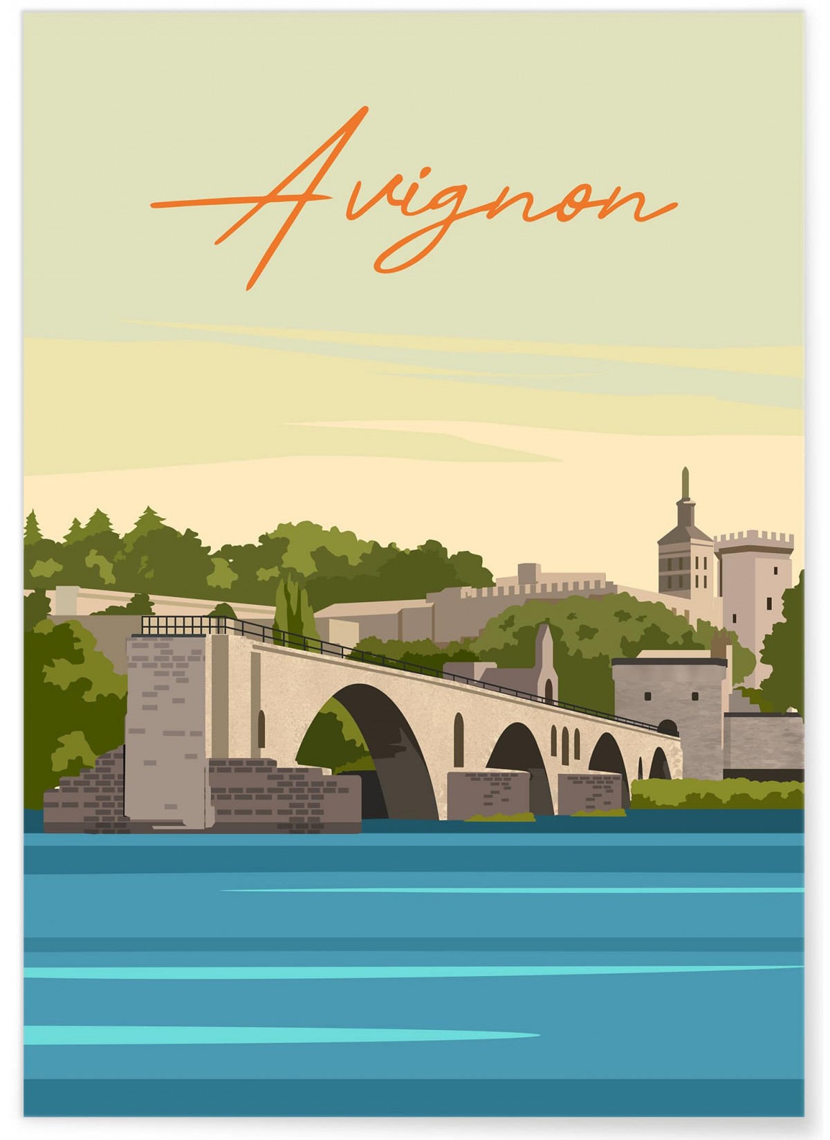 Affiche ville Avignon 2