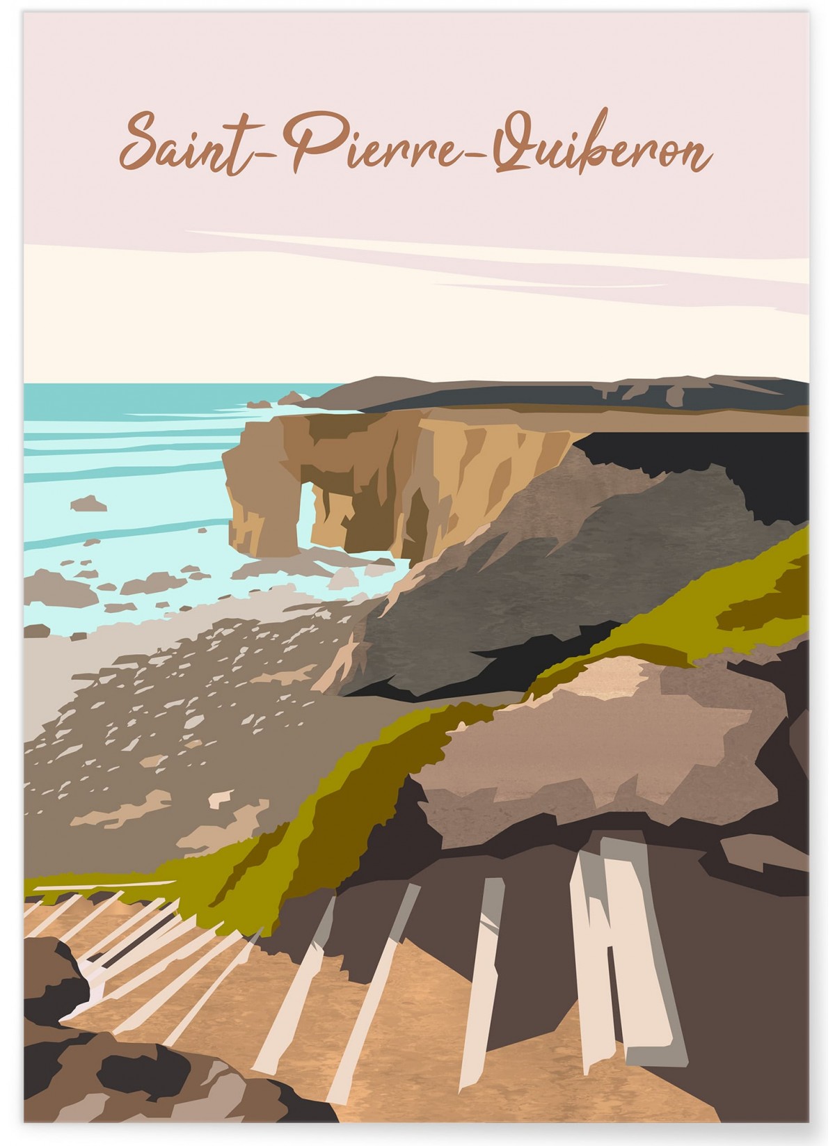 Affiche ville Saint-Pierre-Quiberon