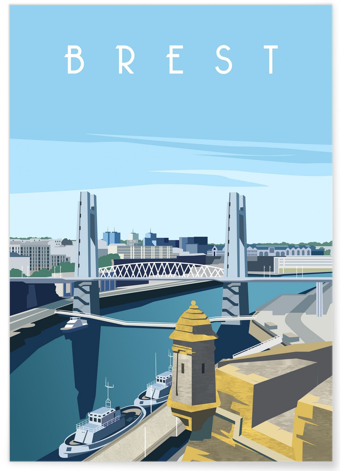 Affiche ville Brest 2